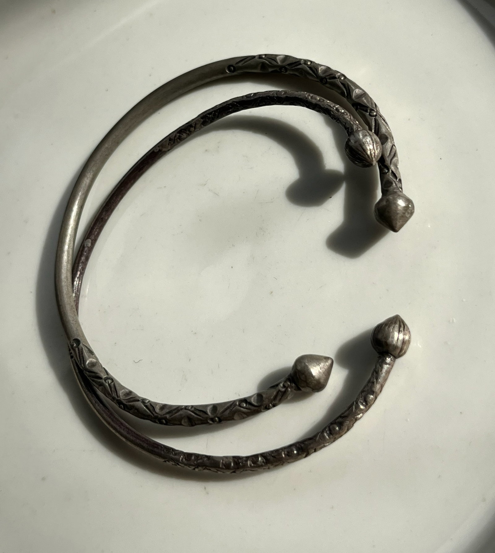 Pair of Silver Bracelets: Pair of Silver Bracelets