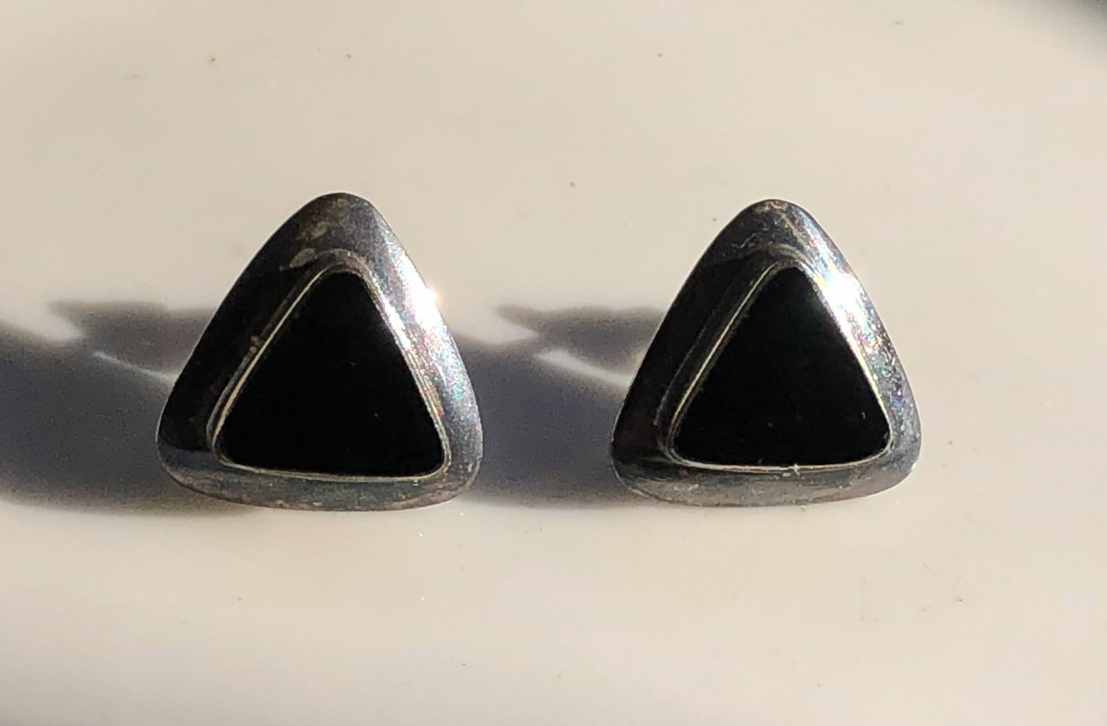 Pair of Silver Earrings: Pair of Silver Earrings