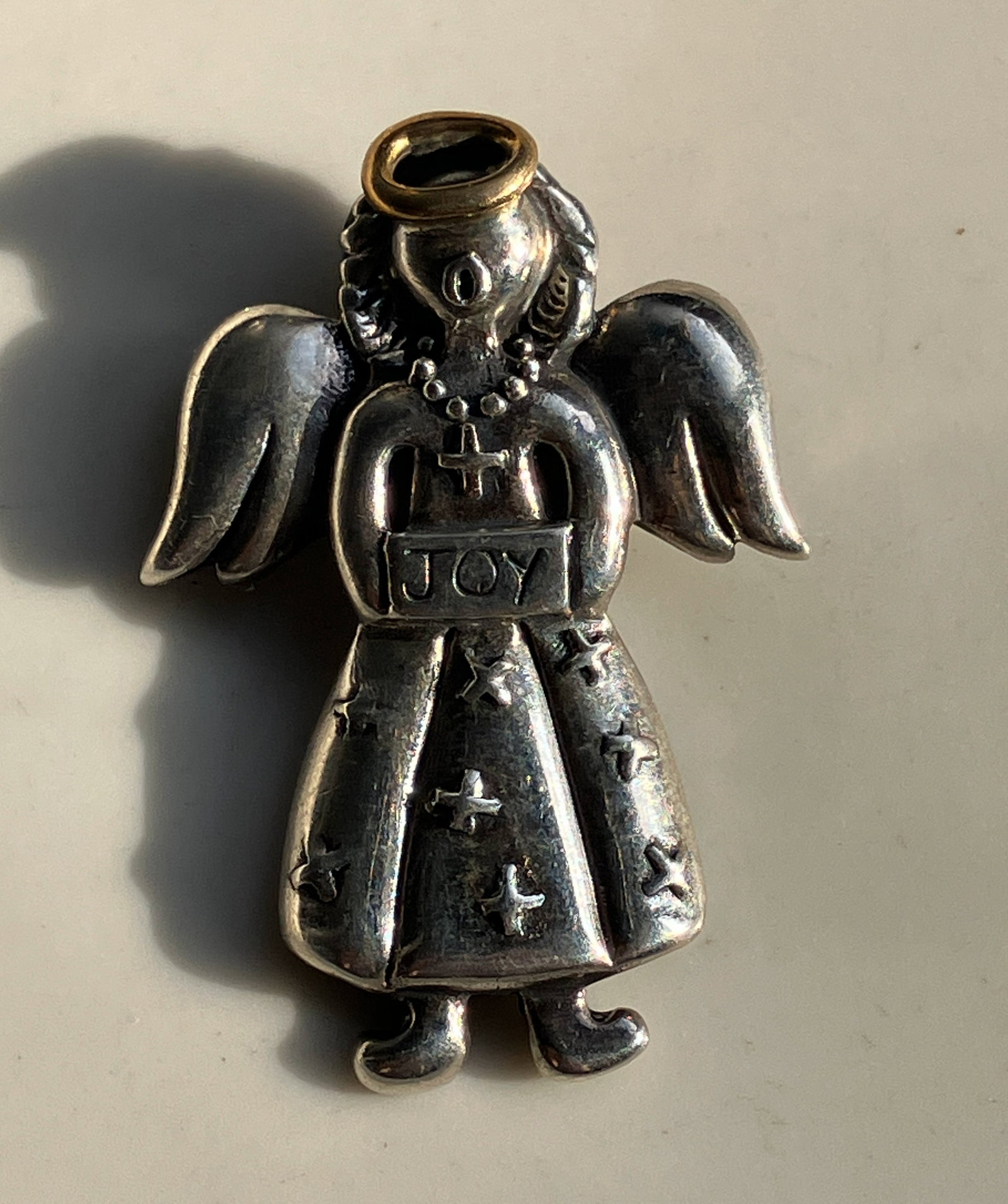 Vintage Silver Brooch Pin: Vintage Silver Brooch Pin