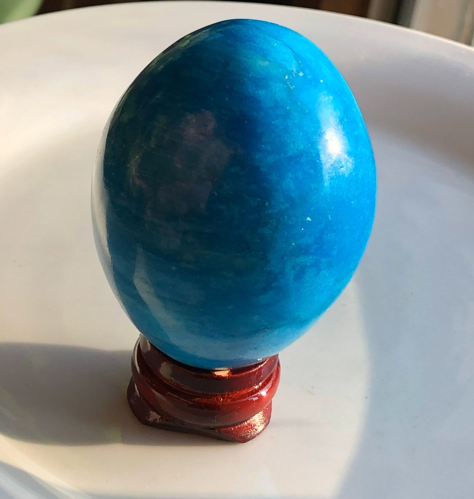 Vintage Stone Egg Display - 3