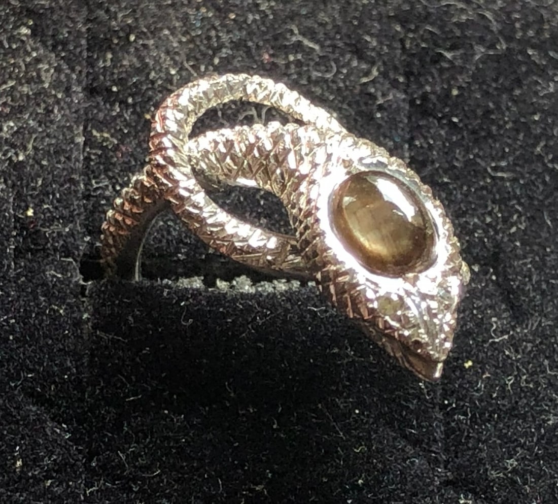 Vintage Silver Snake Ring: Vintage Silver Snake Ring, Size 6