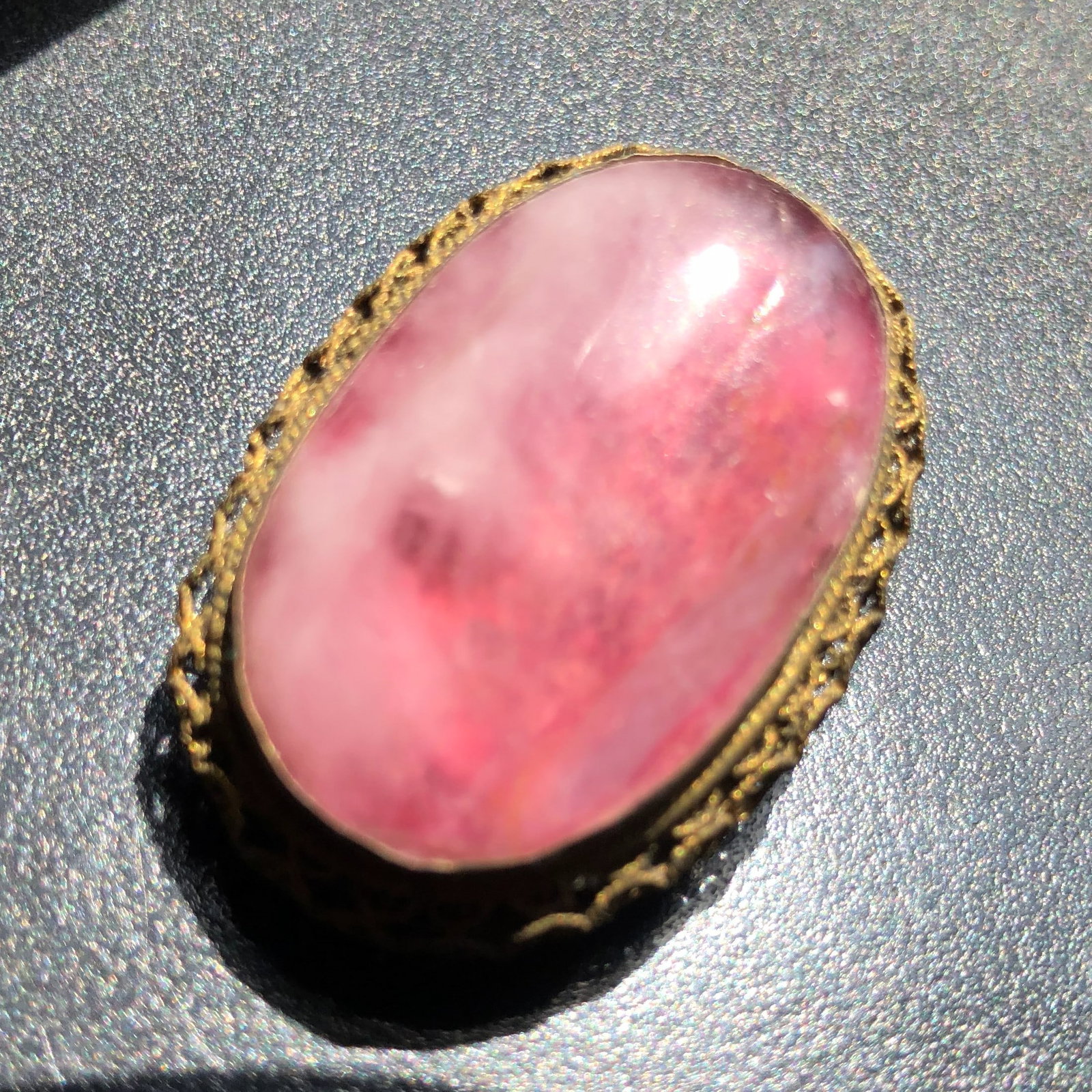 Antique Tourmaline Belt Buckle (1 of 4)