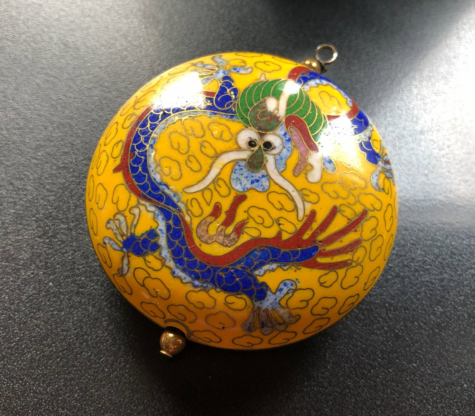 Antique Cloisonne Dragon Pendant (1 of 5)