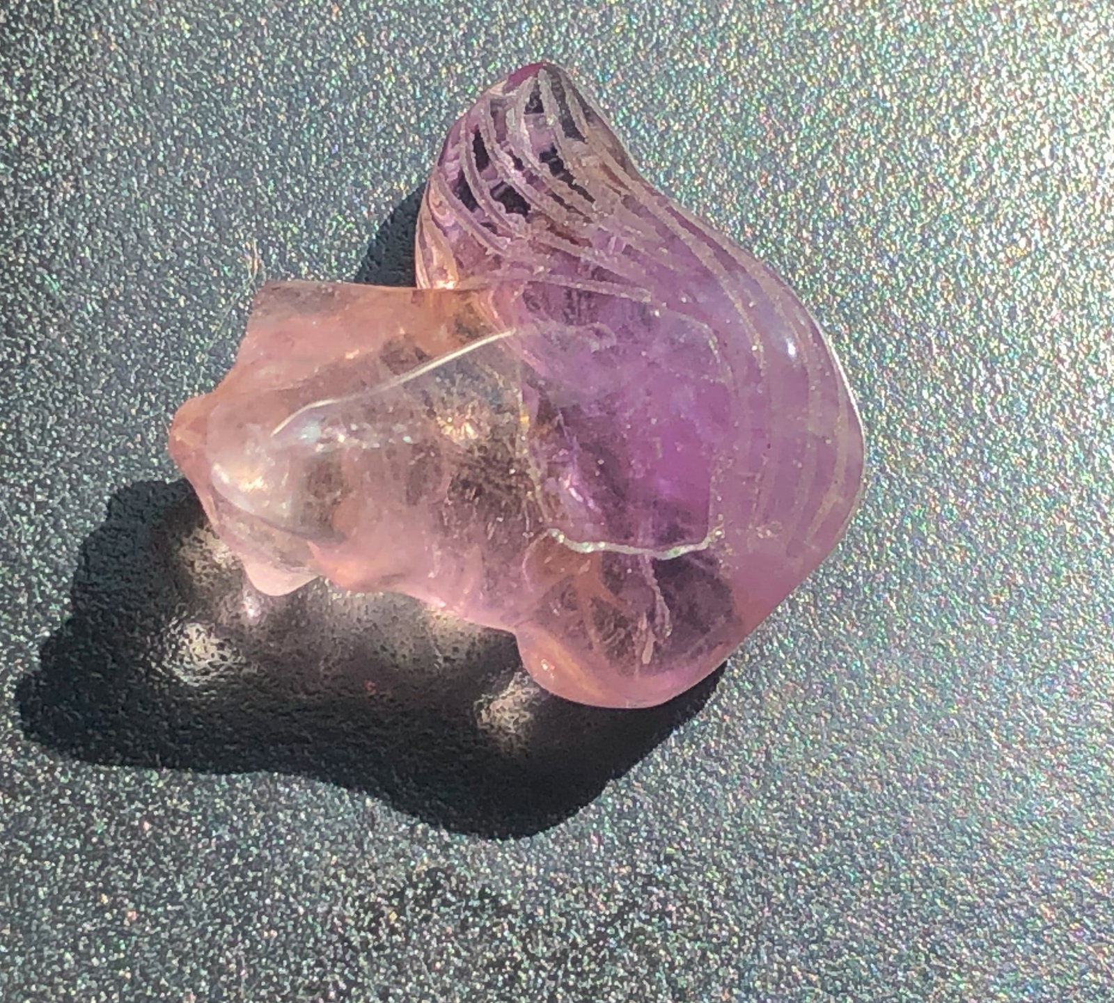 Vintage Ametrine Carving: Vintage Ametrine Carving