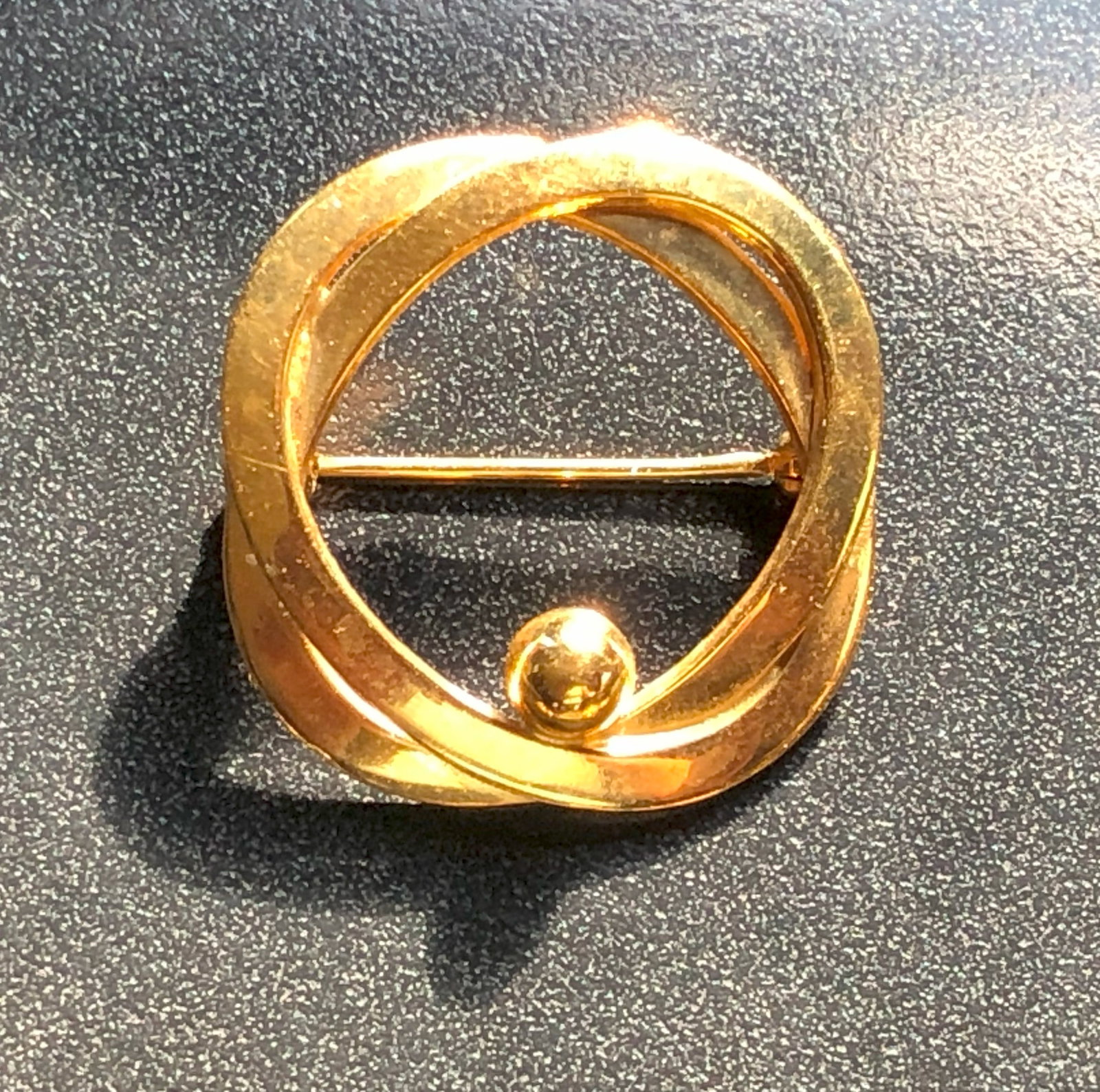 Vintage Gold Filled Brooch Pin: Vintage Gold Filled Brooch Pin with a unique design.