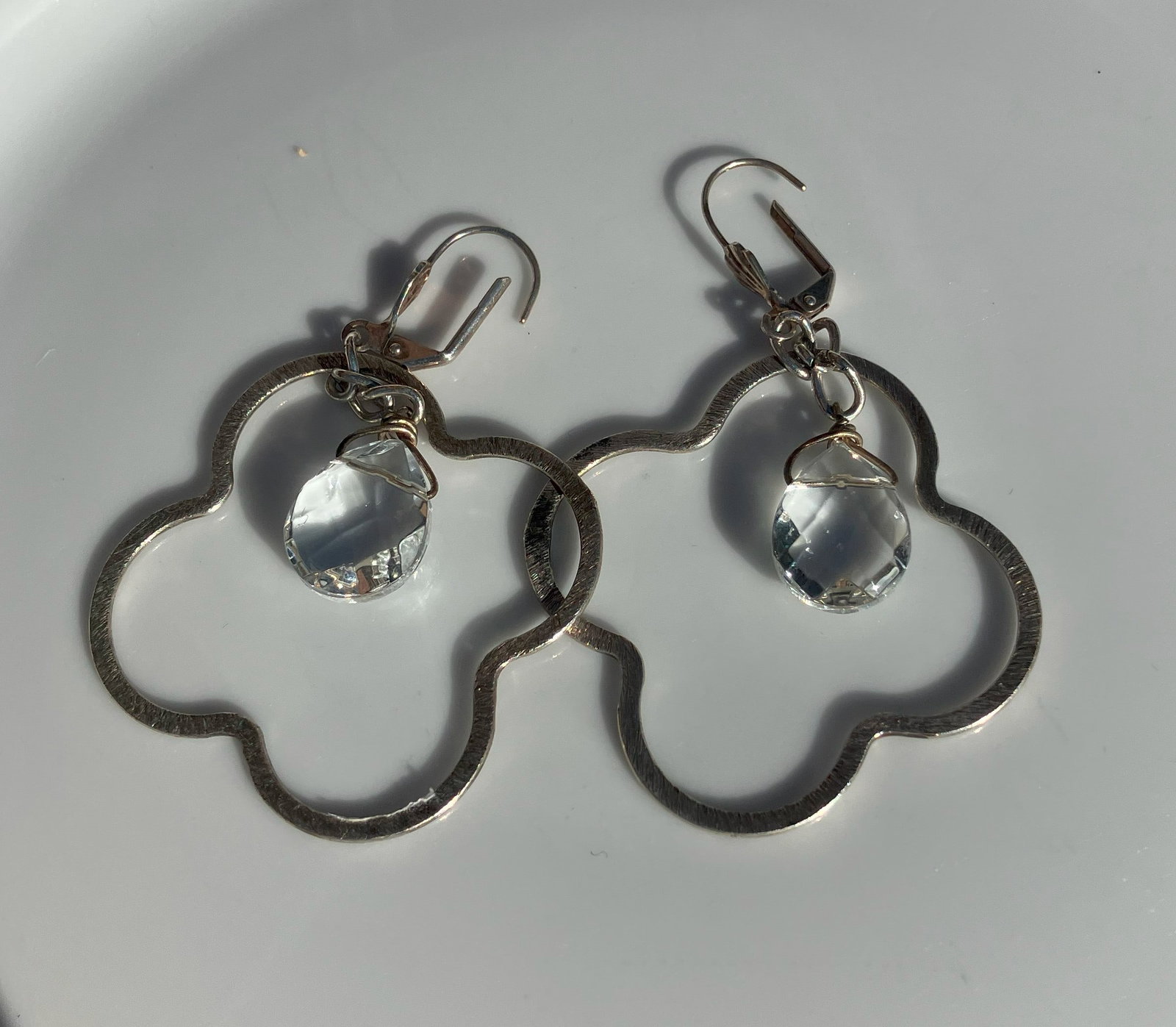 Pair of Silver Earrings: Pair of Silver Earrings, weight 8.8g