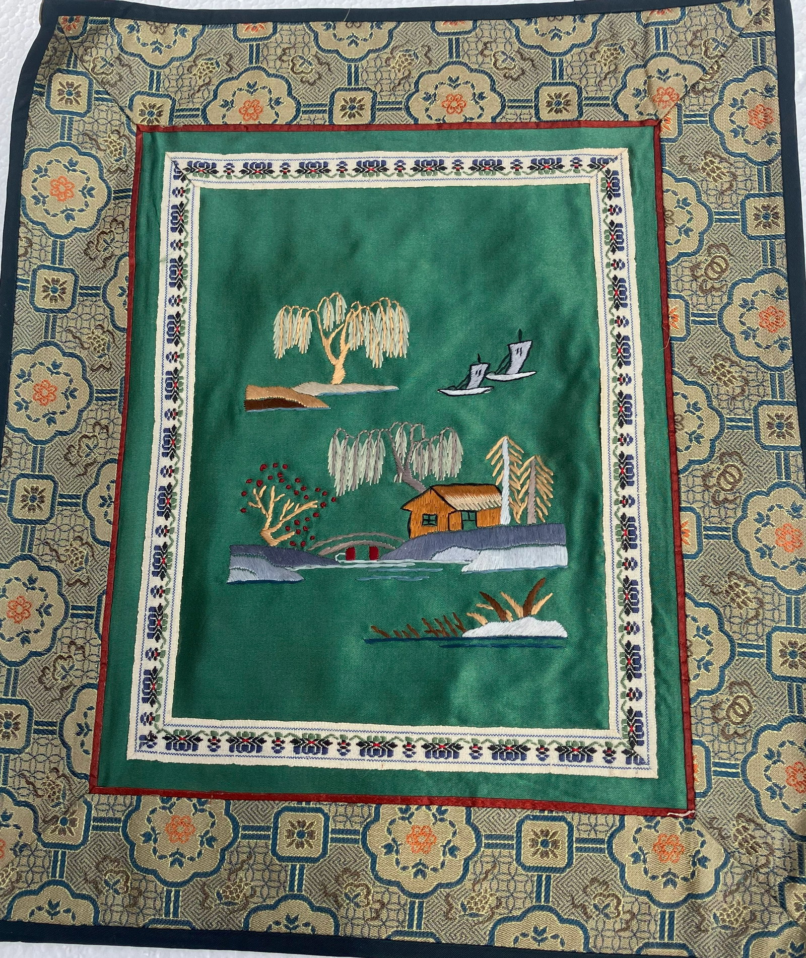 Vintage Embroidery Panel (1 of 2)