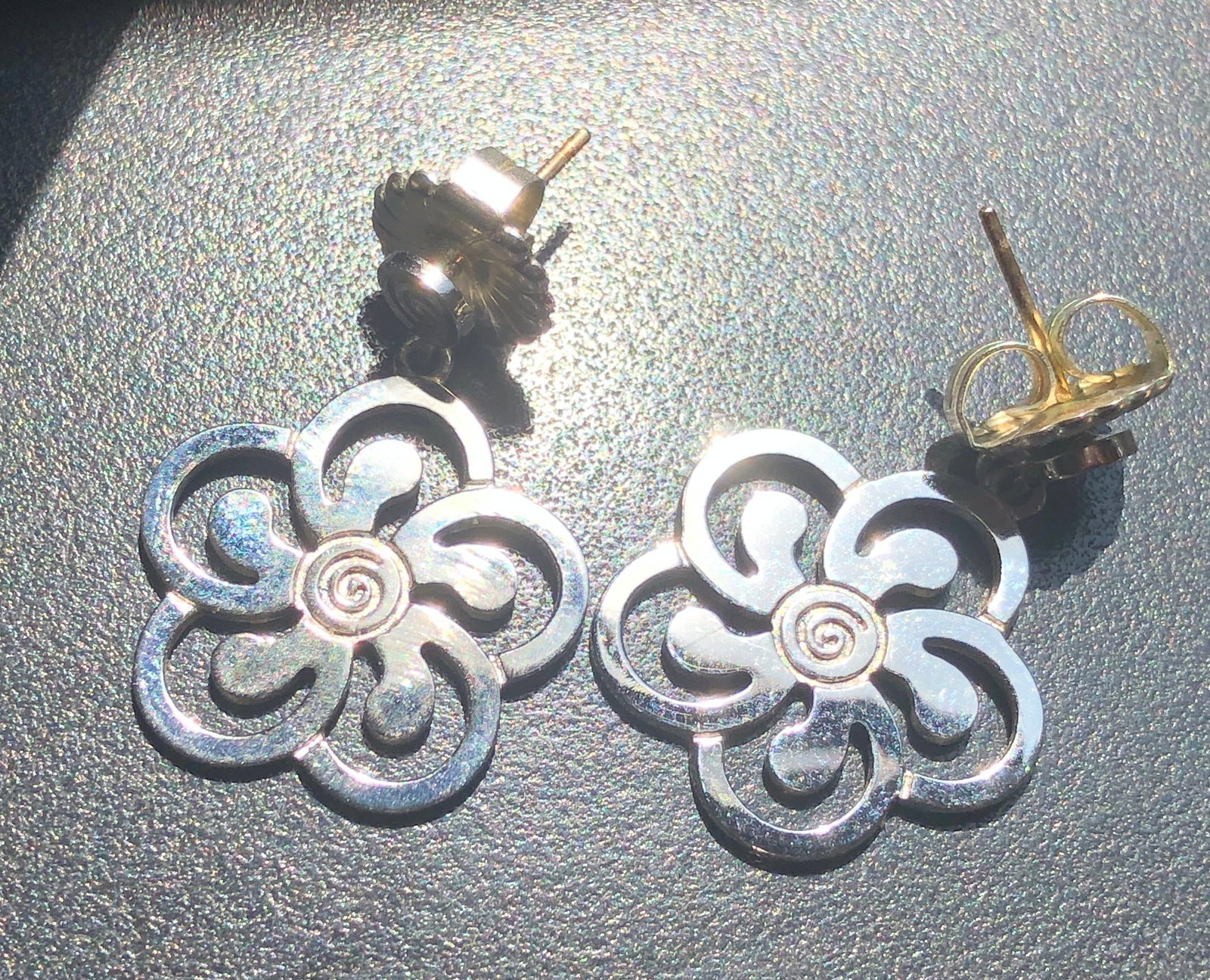 Pair of Silver Earrings: Pair of Silver Earrings