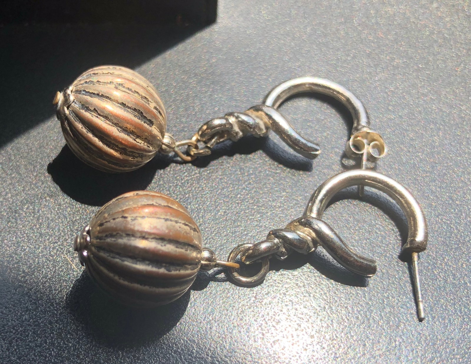 Pairof Silver Earrings: Pair of Silver Earrings, weight 8.1g