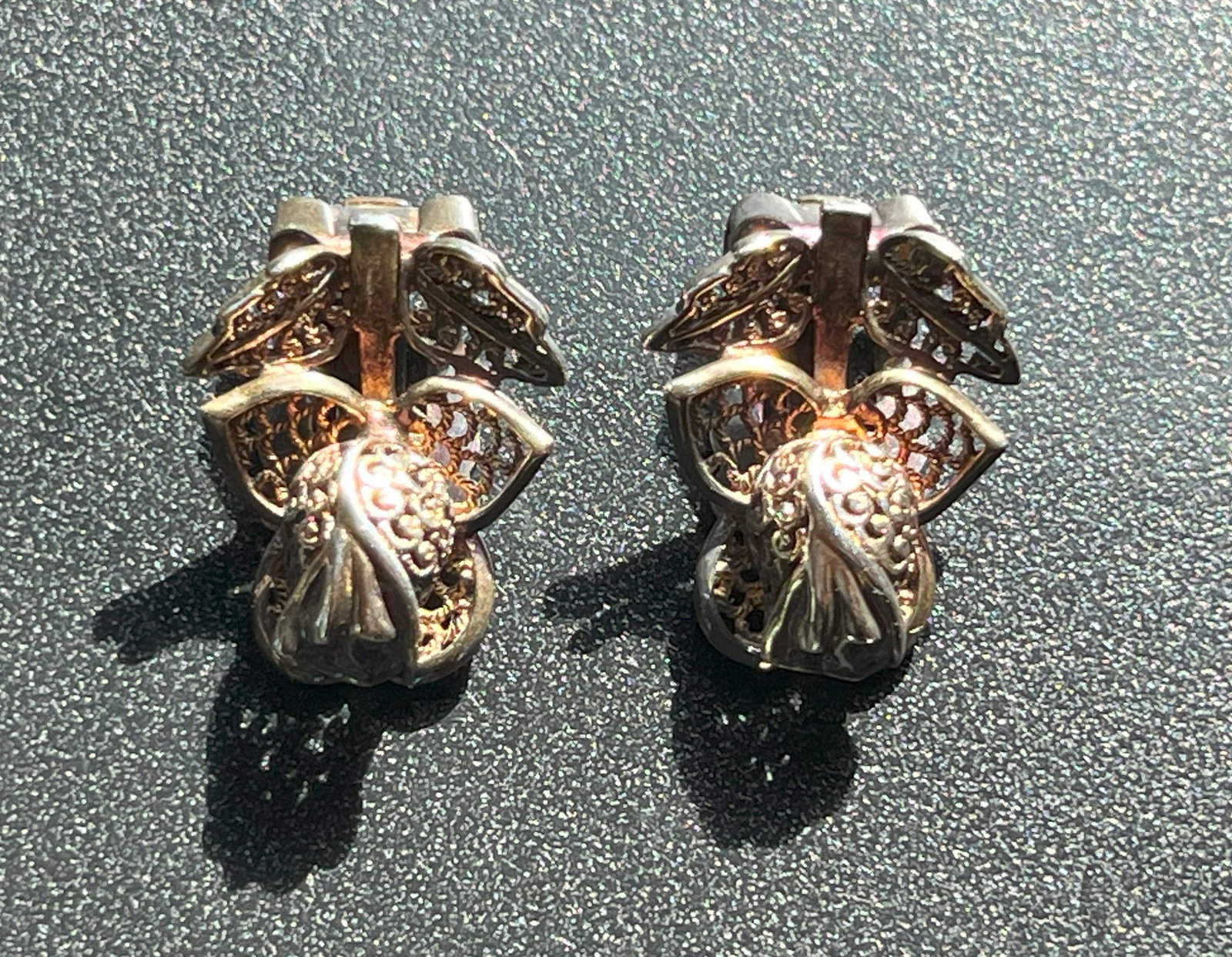 Pair of Silver Earrings: Pair of Silver Earrings