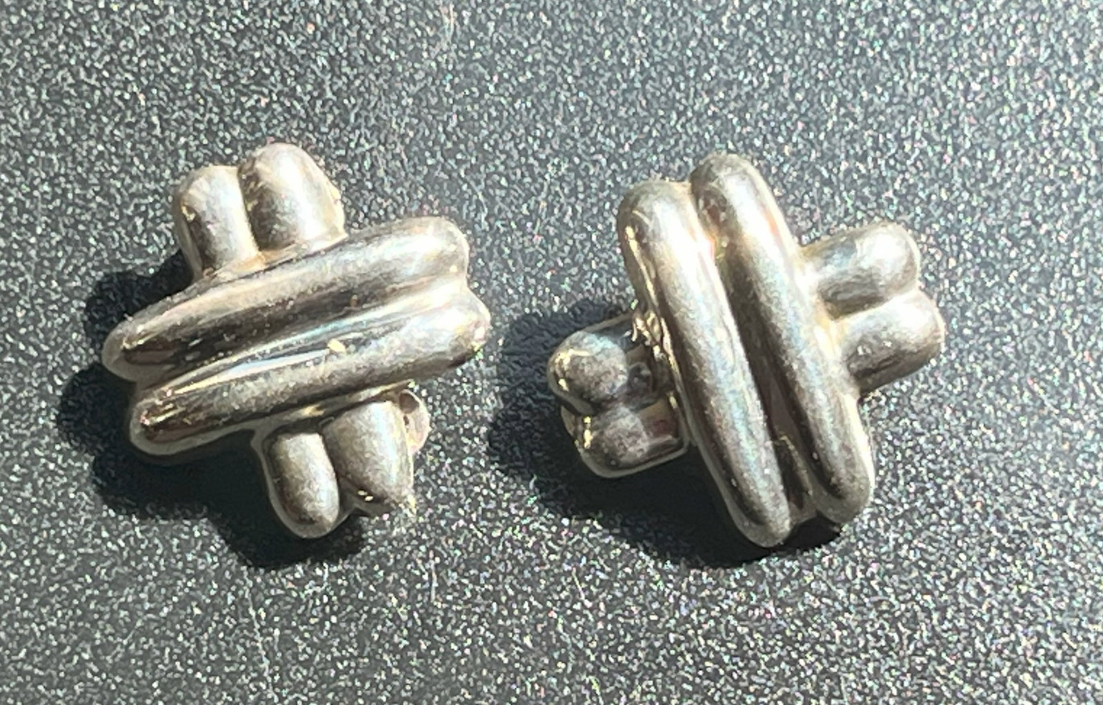 Pair of Silver Earrings: Pair of Silver Earrings