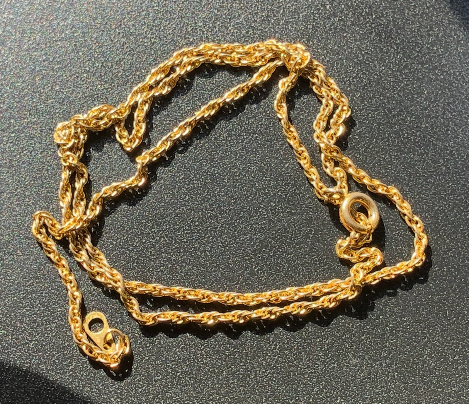 Gold Filled Rope Chain Necklace (1 of 1)
