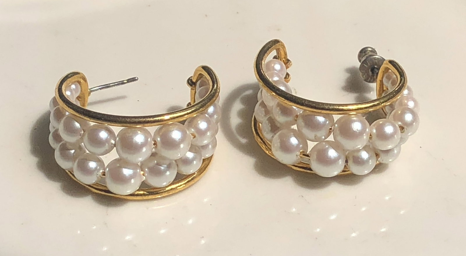 Pair of Gold Filled Earrings: Pair of Gold Filled Earrings