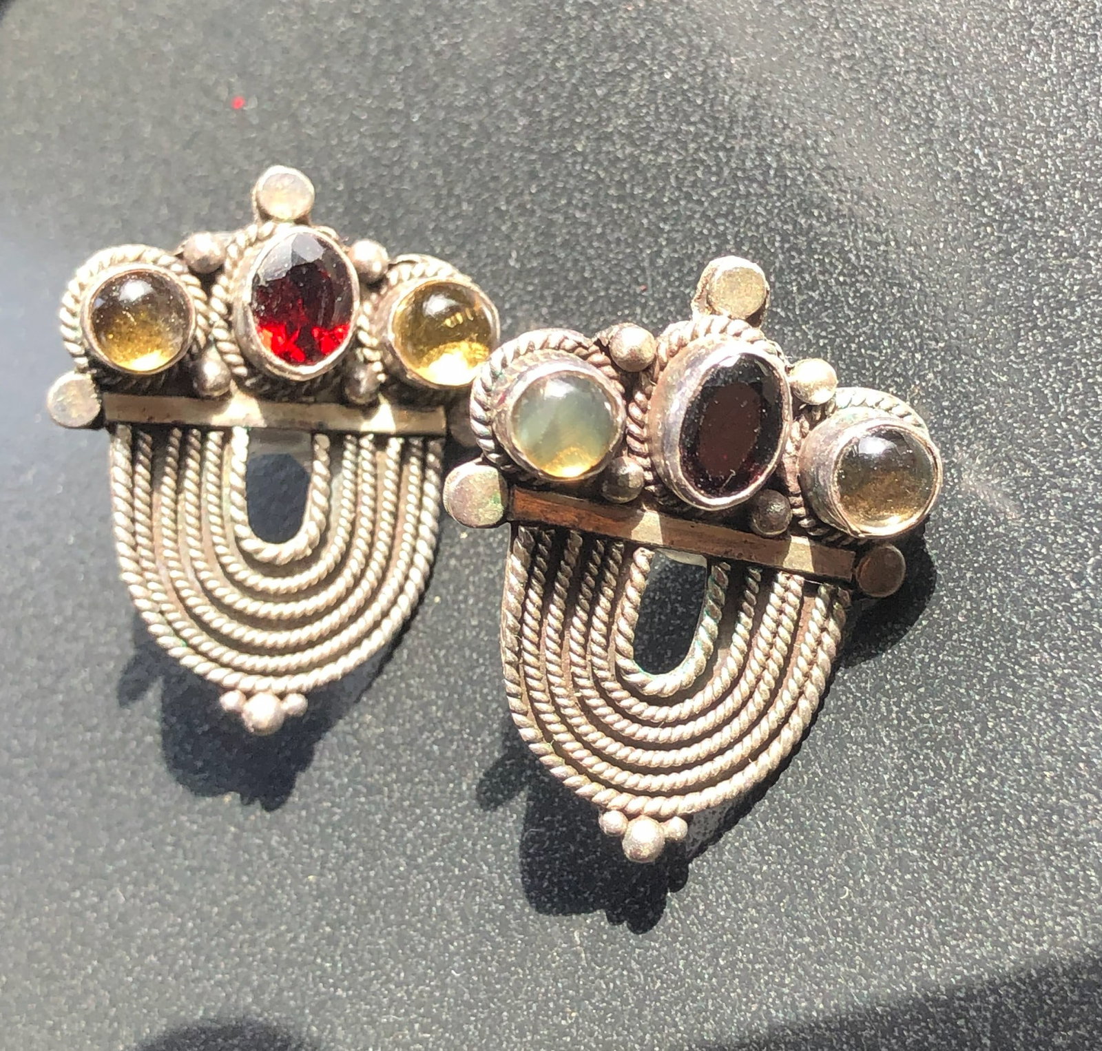 Pair of Silver Earrings: Pair of Silver Earrings