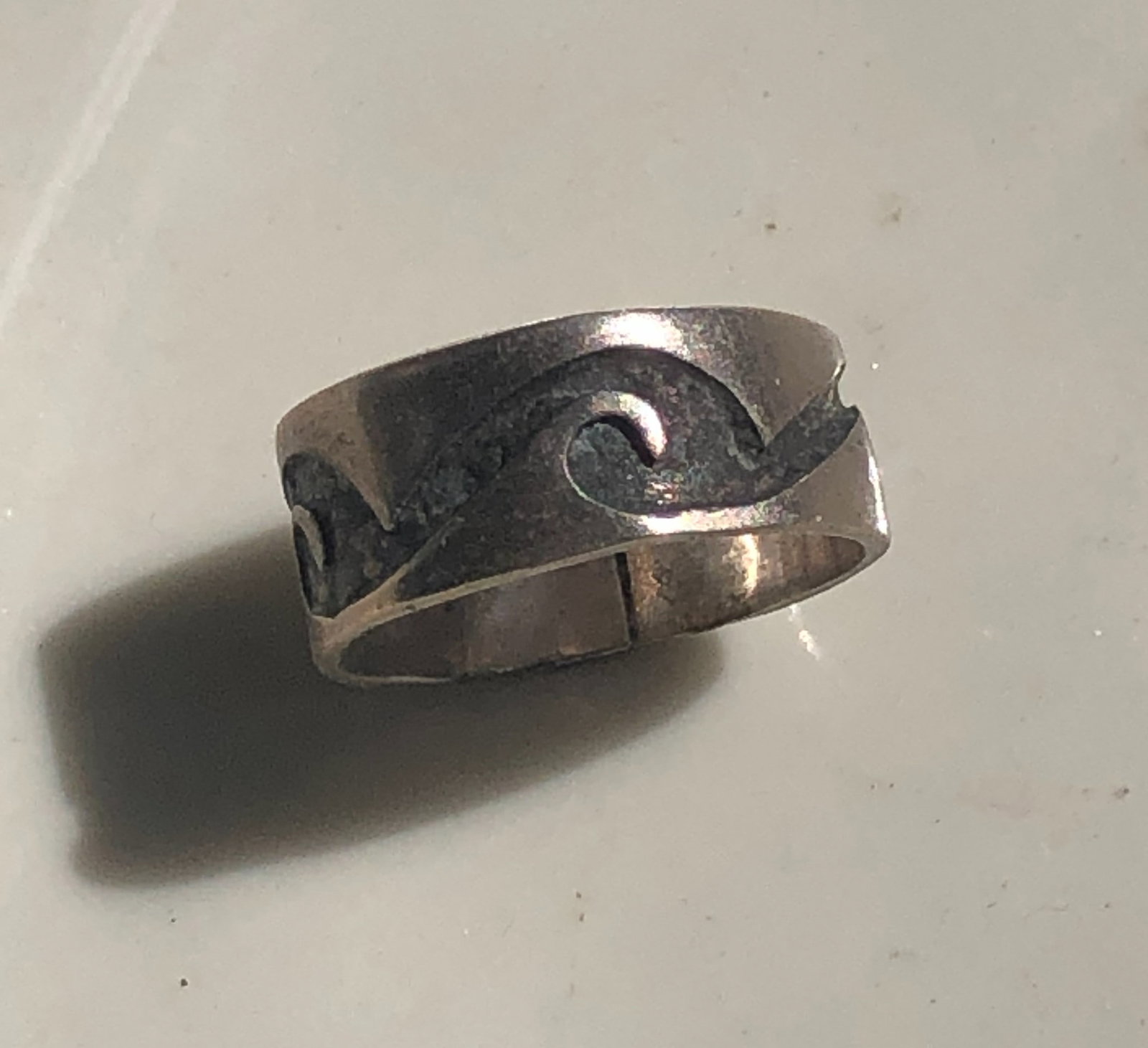 vintage silver ring - 2