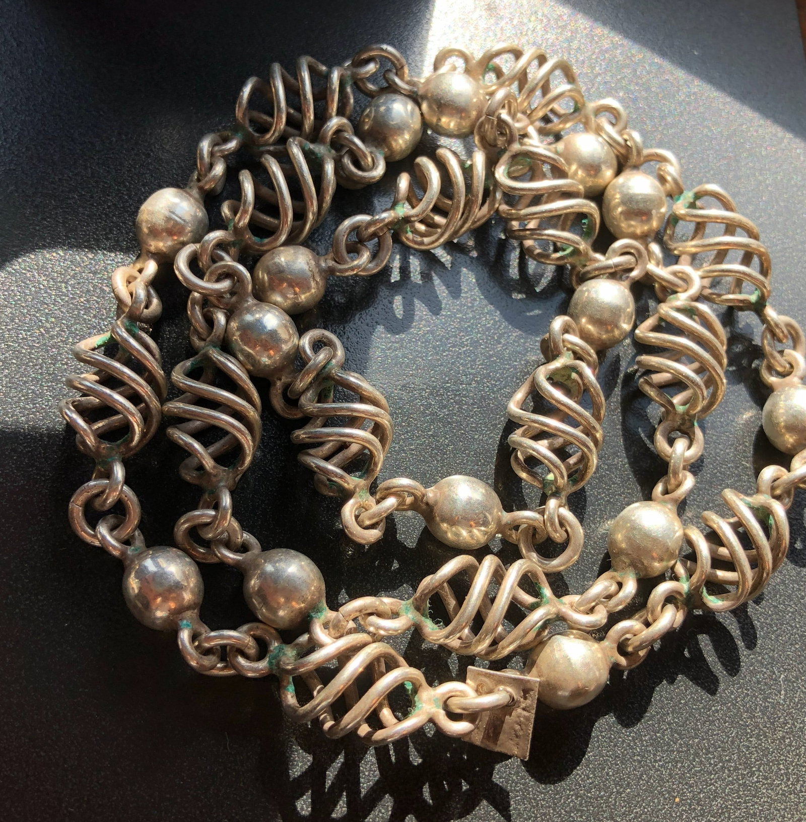 Vintage Silver Necklace: Vintage Silver Necklace, weight 70g