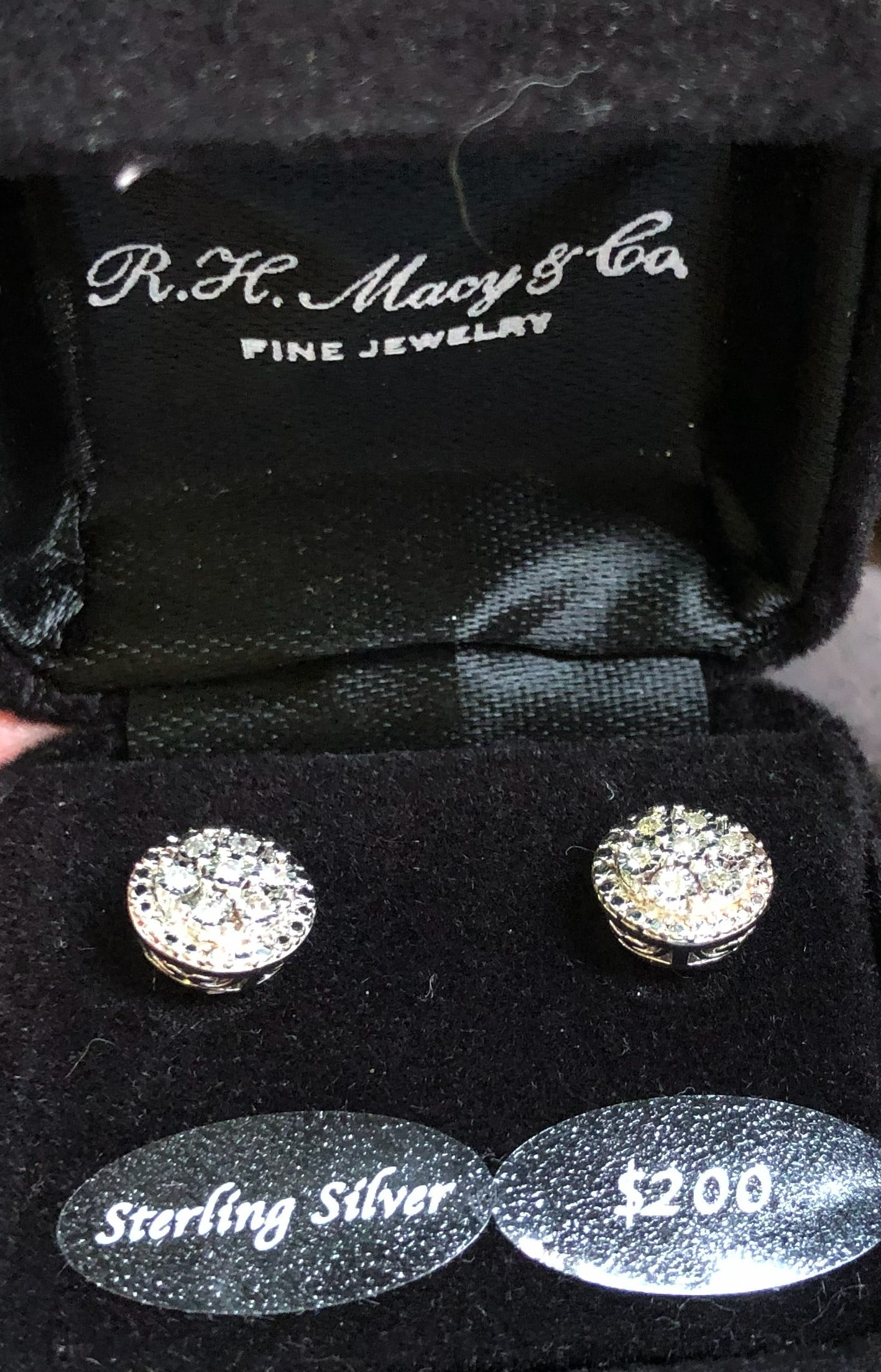 Pair of Silver Earrings: Pair of Silver Earrings