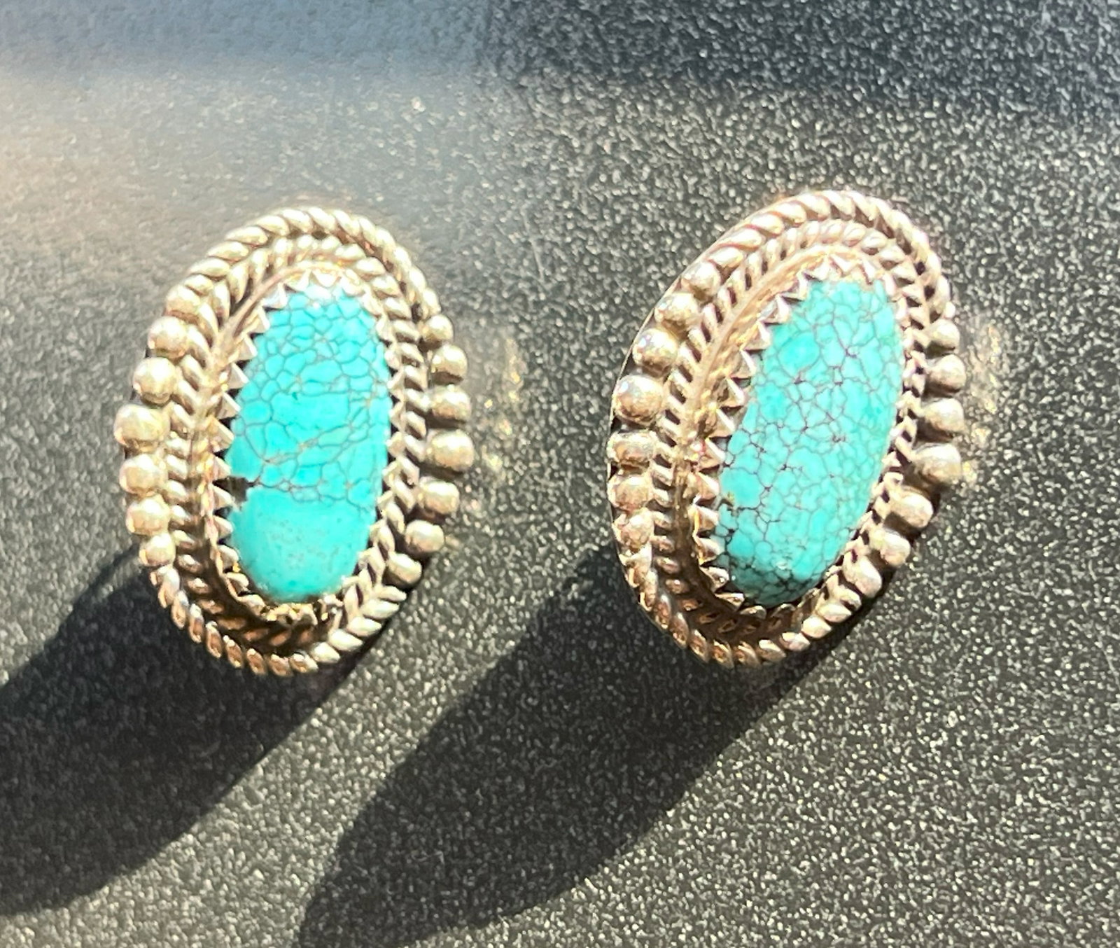 Pair of Silver Earrings: Pair of Silver Earrings