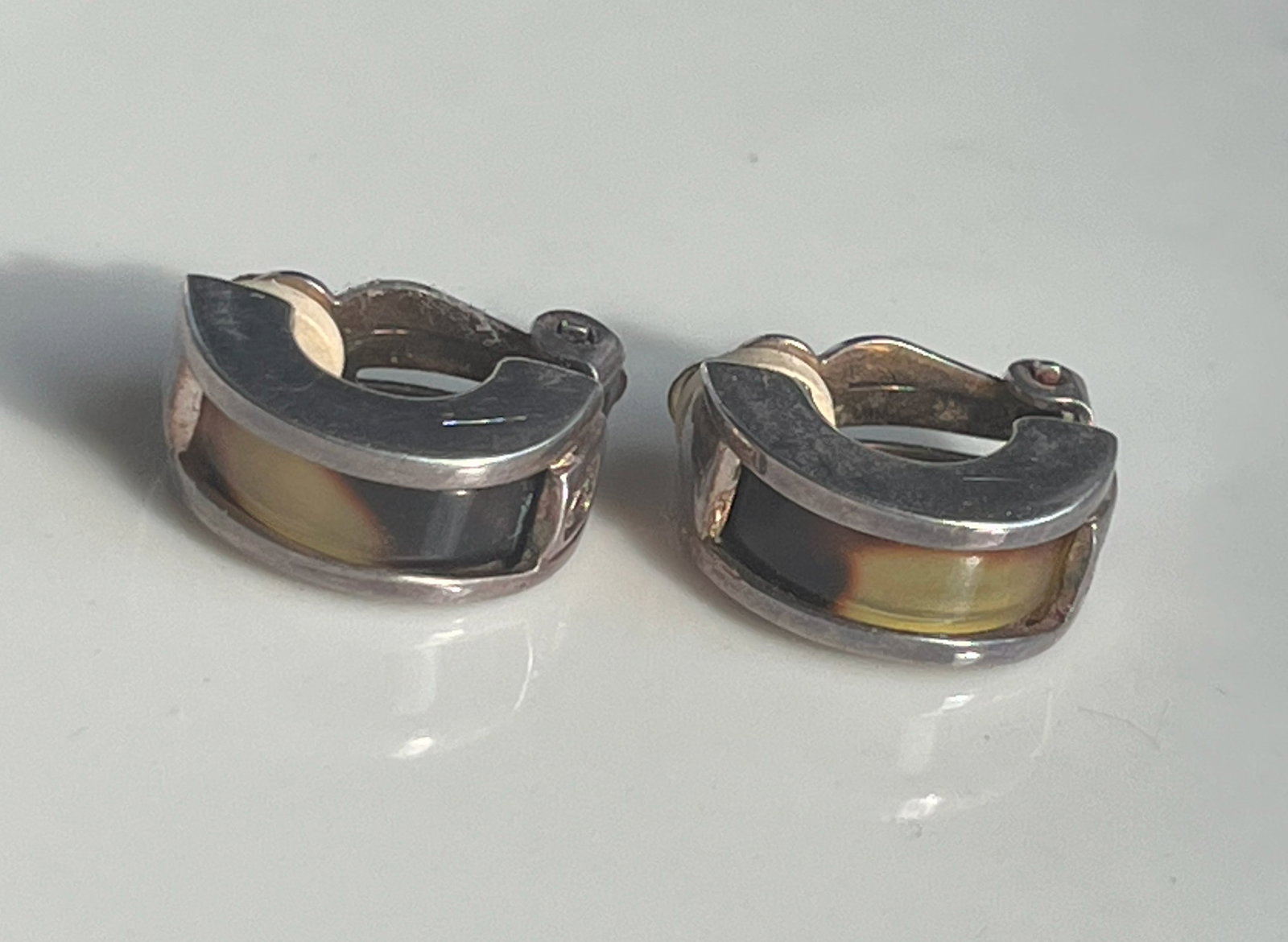 Pair of Silver Earrings: Pair of Silver Earrings