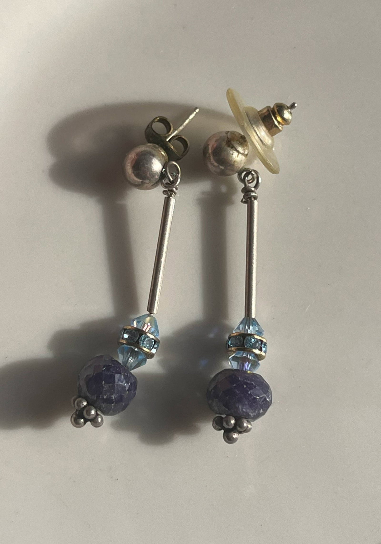 Pair of Silver Earrings: Pair of Silver Earrings