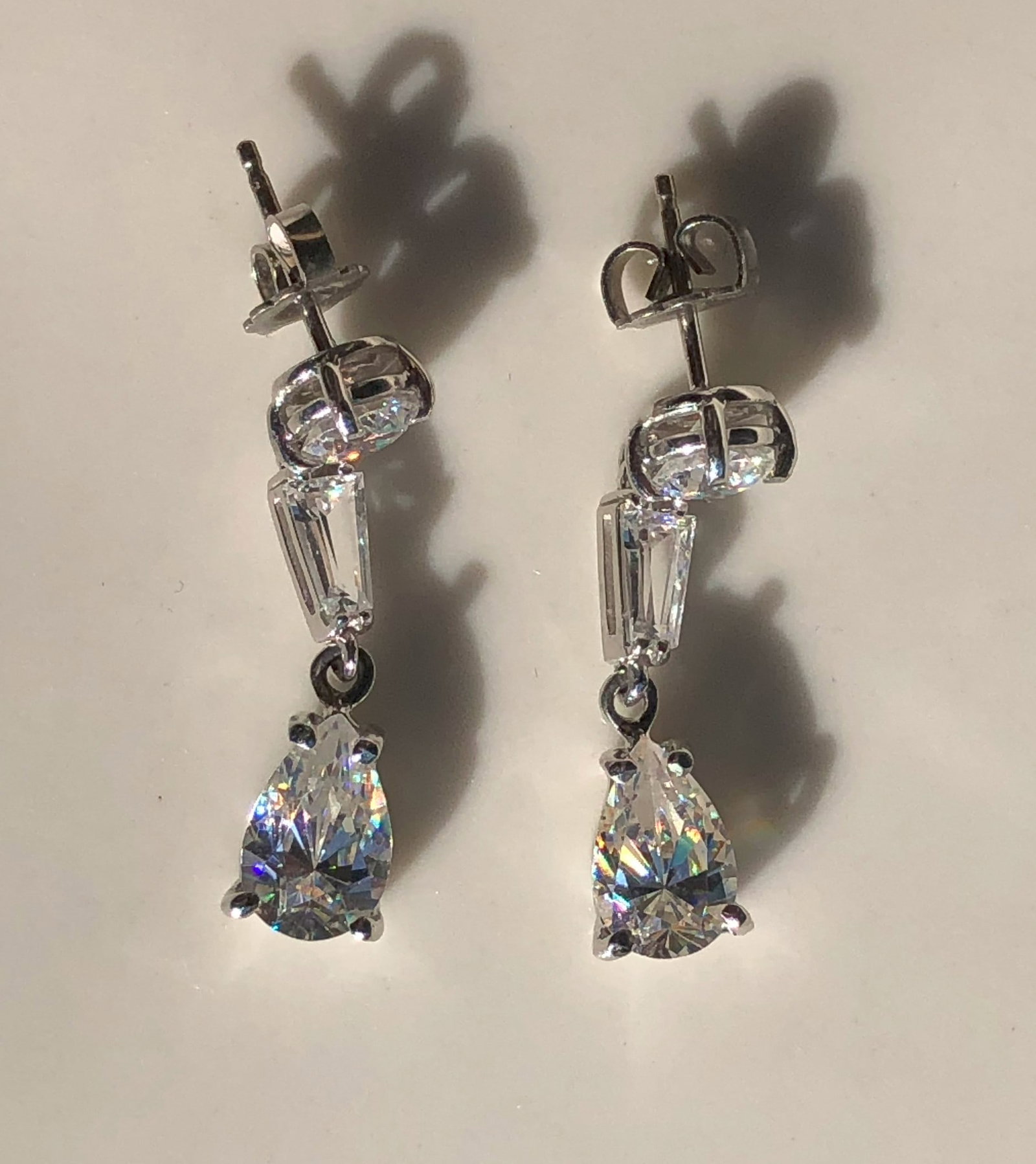 Pair of Silver Earrings: Pair of Silver Earrings
