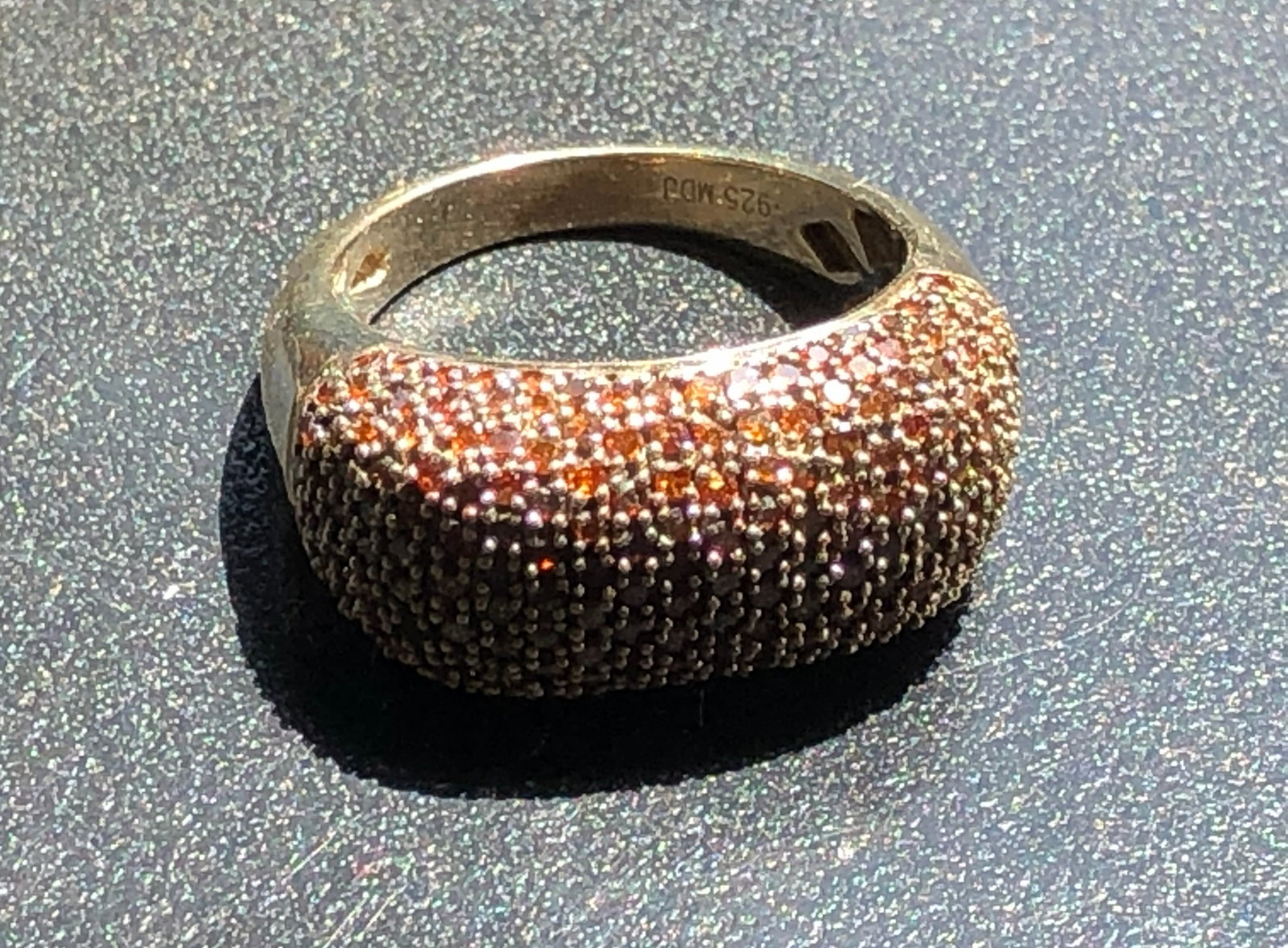 Vintage Silver Diamond Ring - 3
