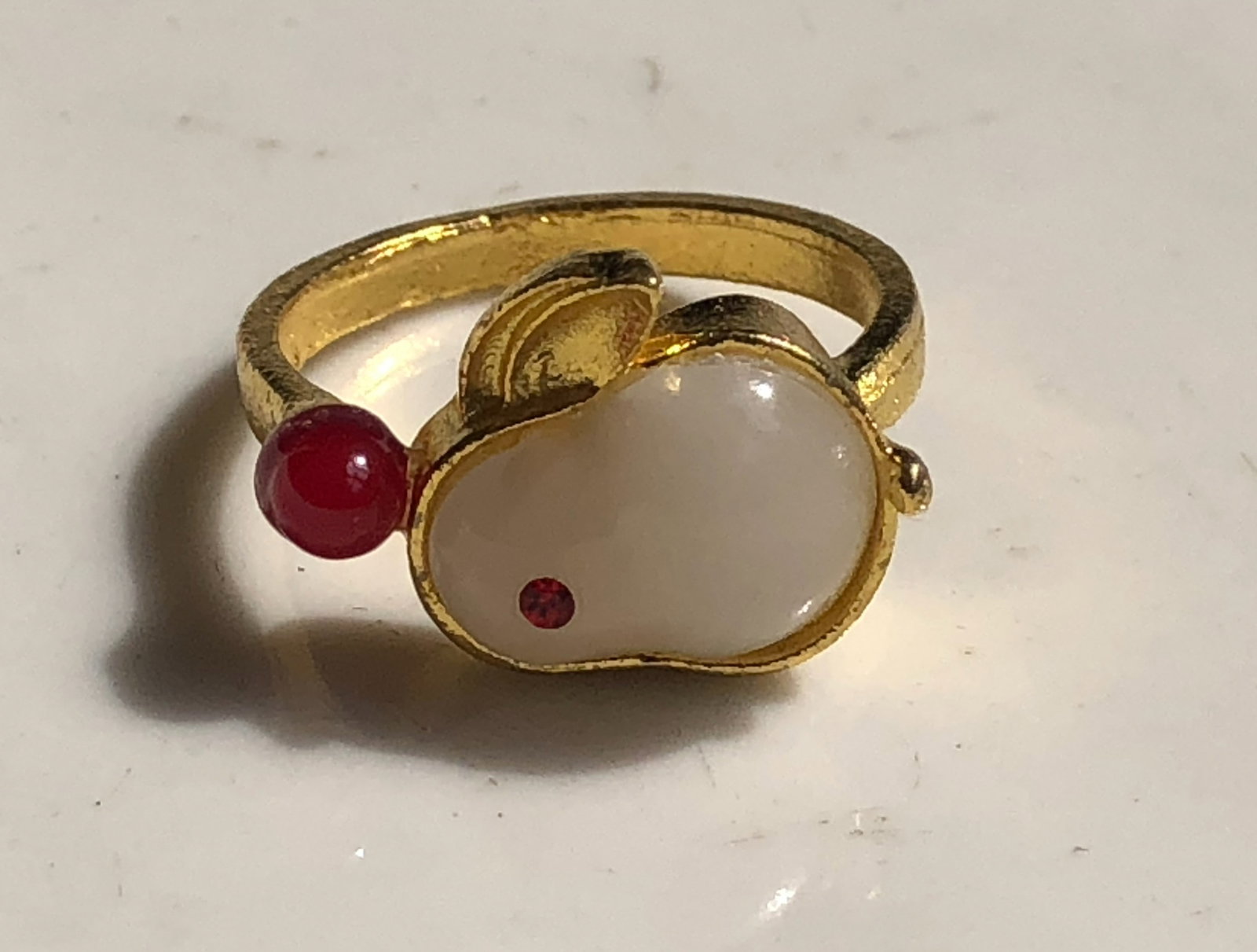 Vintage Rabbit Stone Ring (1 of 4)