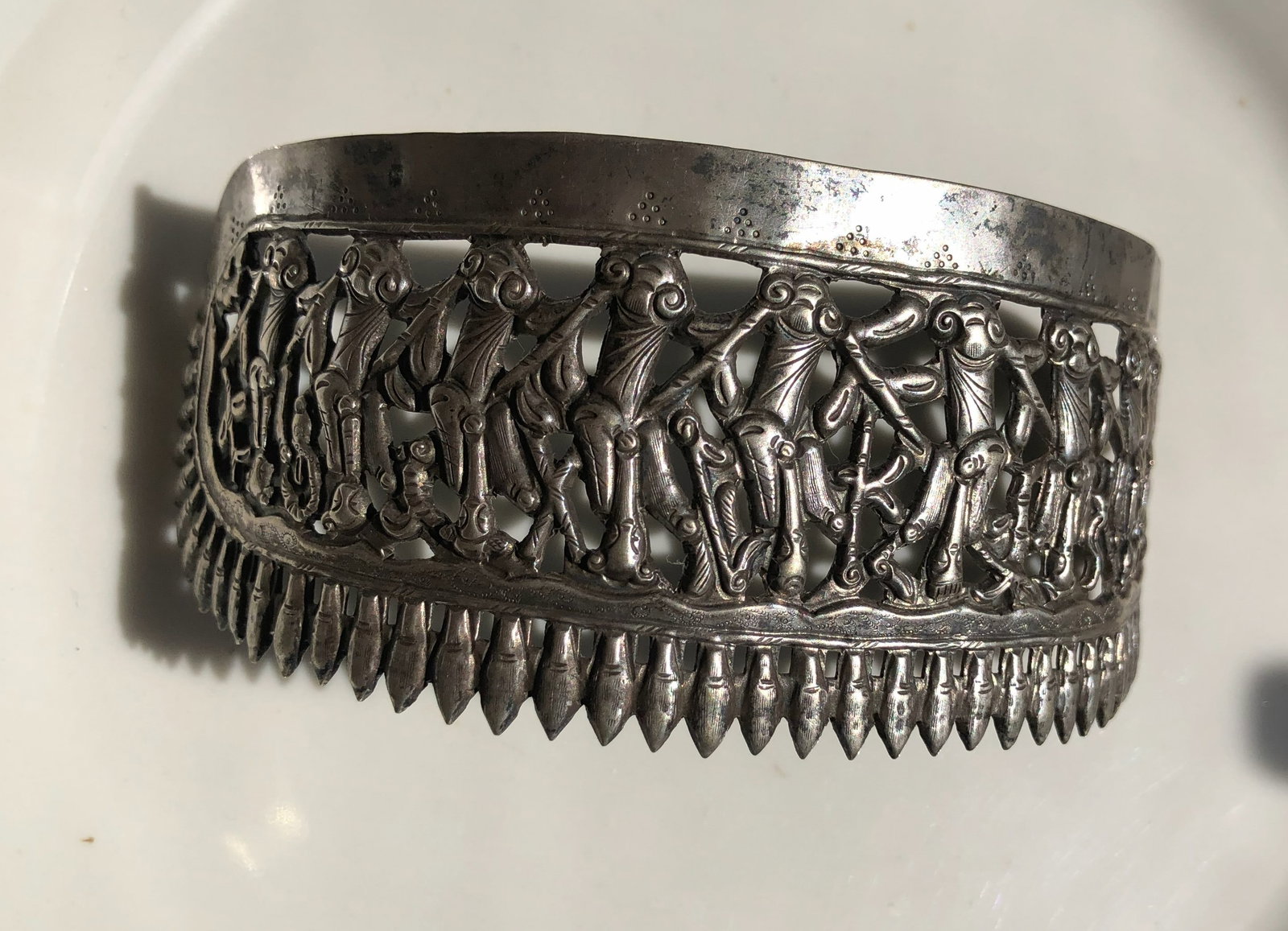 Antique Silver Monkey Comb (1 of 6)