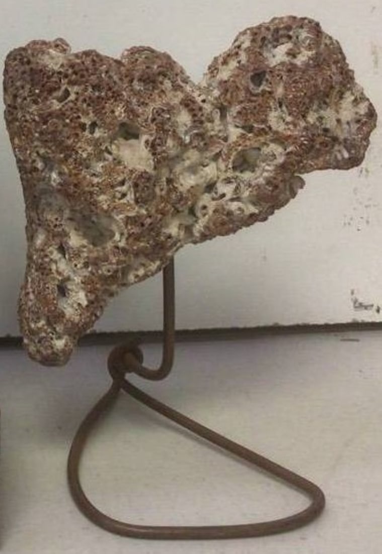 Antique Coral with Stand (1 of 2)