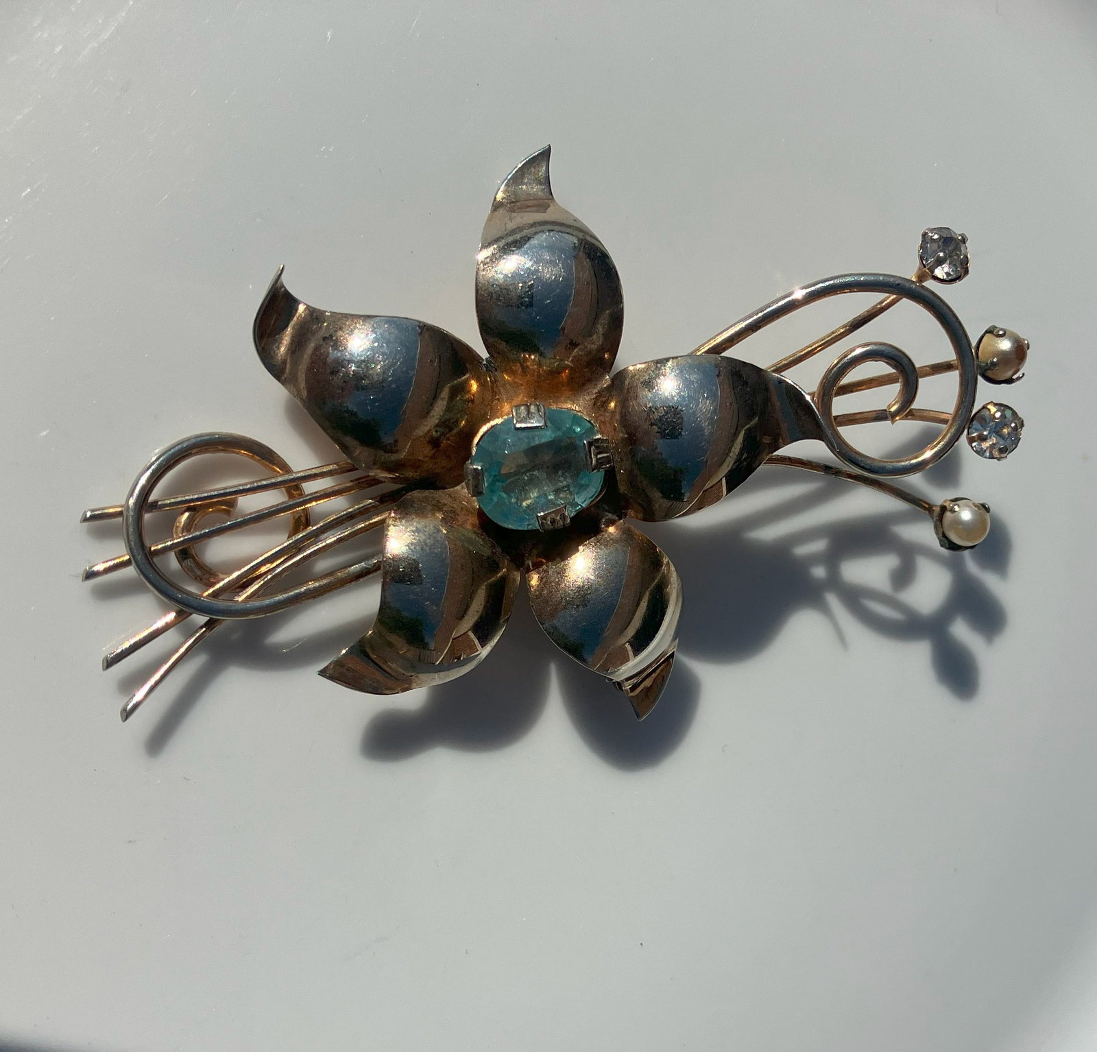 Vintage Silver Brooch Pin