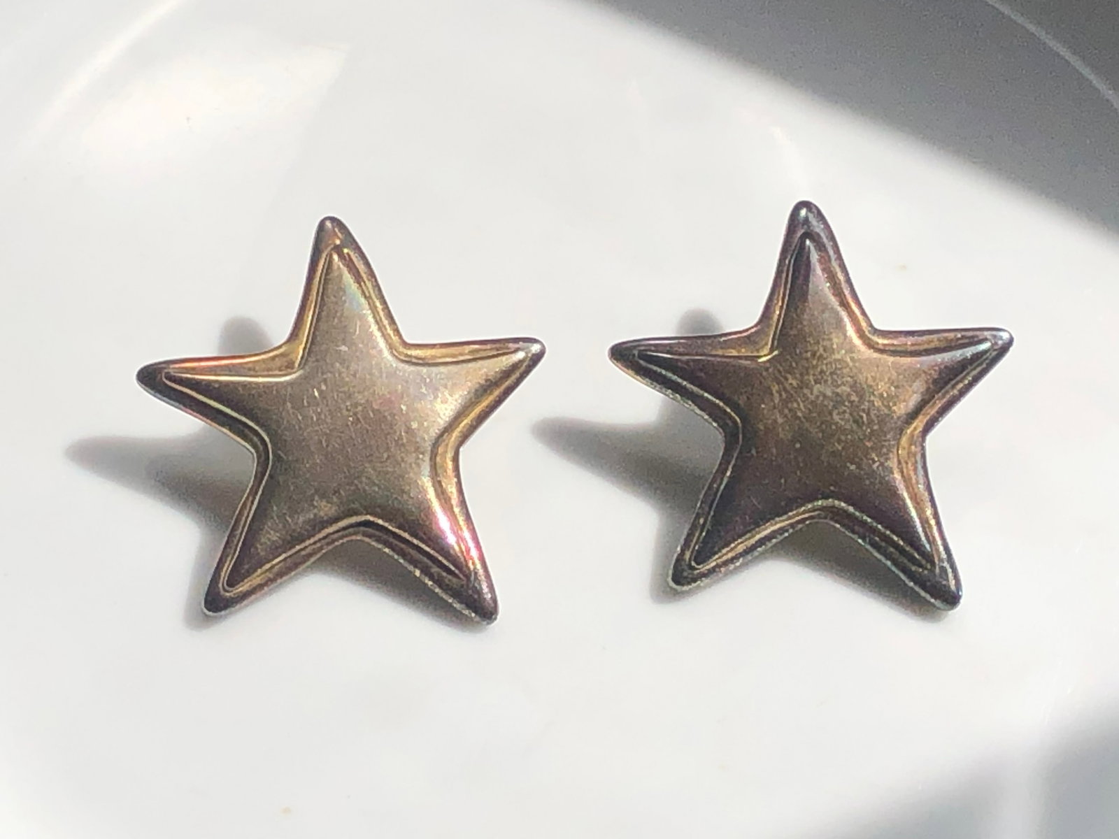 Pair of Silver earrings: Pair of Silver earrings, weight 16.9g