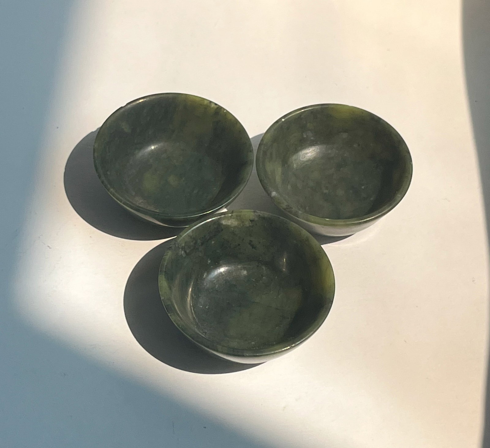 Three Green Jade Cups - 2
