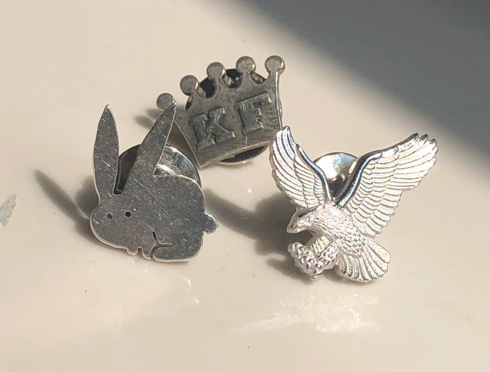 Three silver Pins - 4
