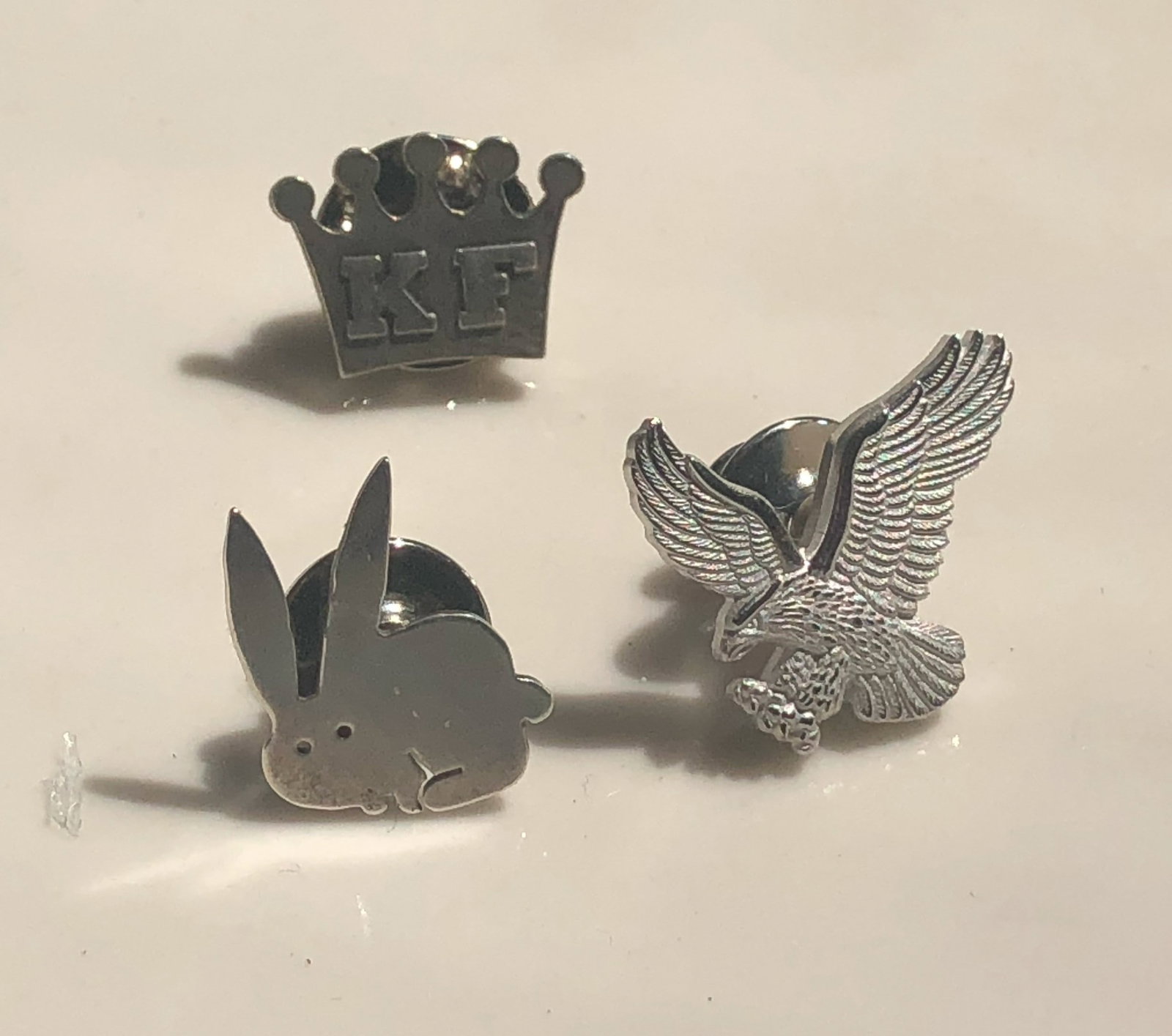 Three silver Pins - 3