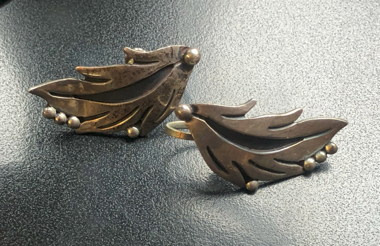 Pair of Silver Earrings: Pair of Silver Earrings