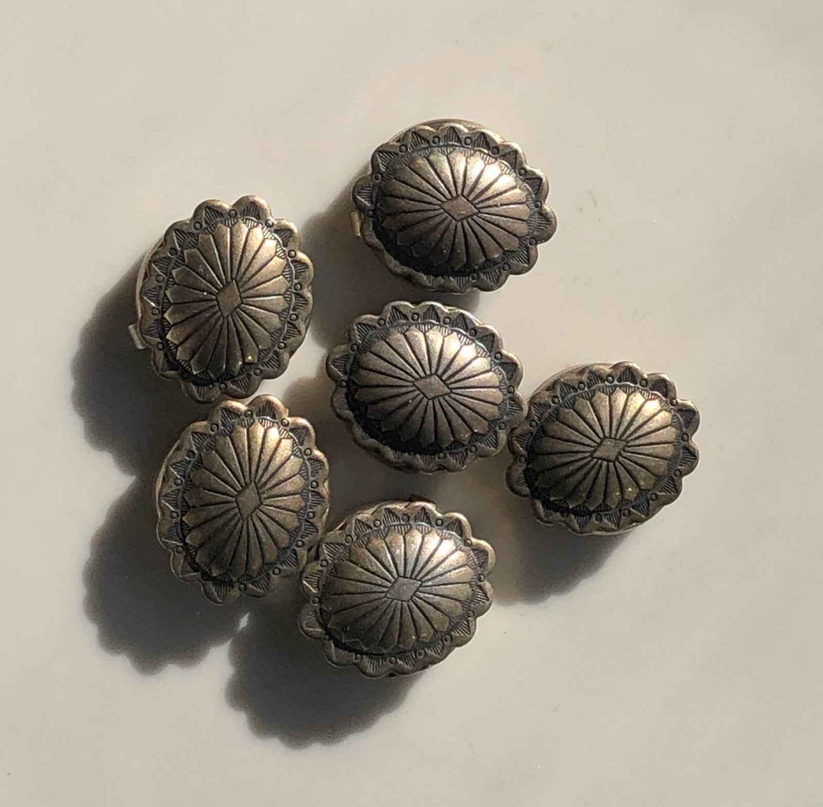 Decorative Silver Buttons - 2