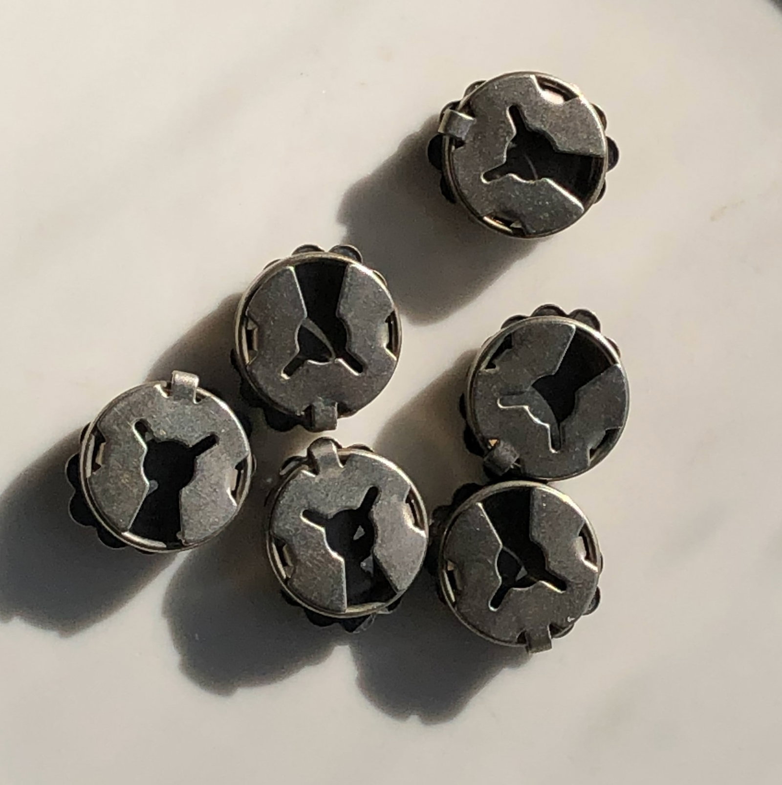 Decorative Silver Buttons - 3