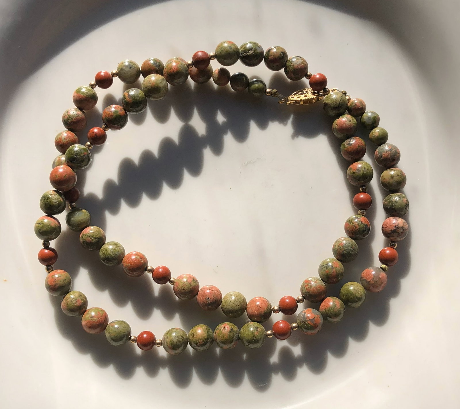 Jasper Bead Necklace - 2