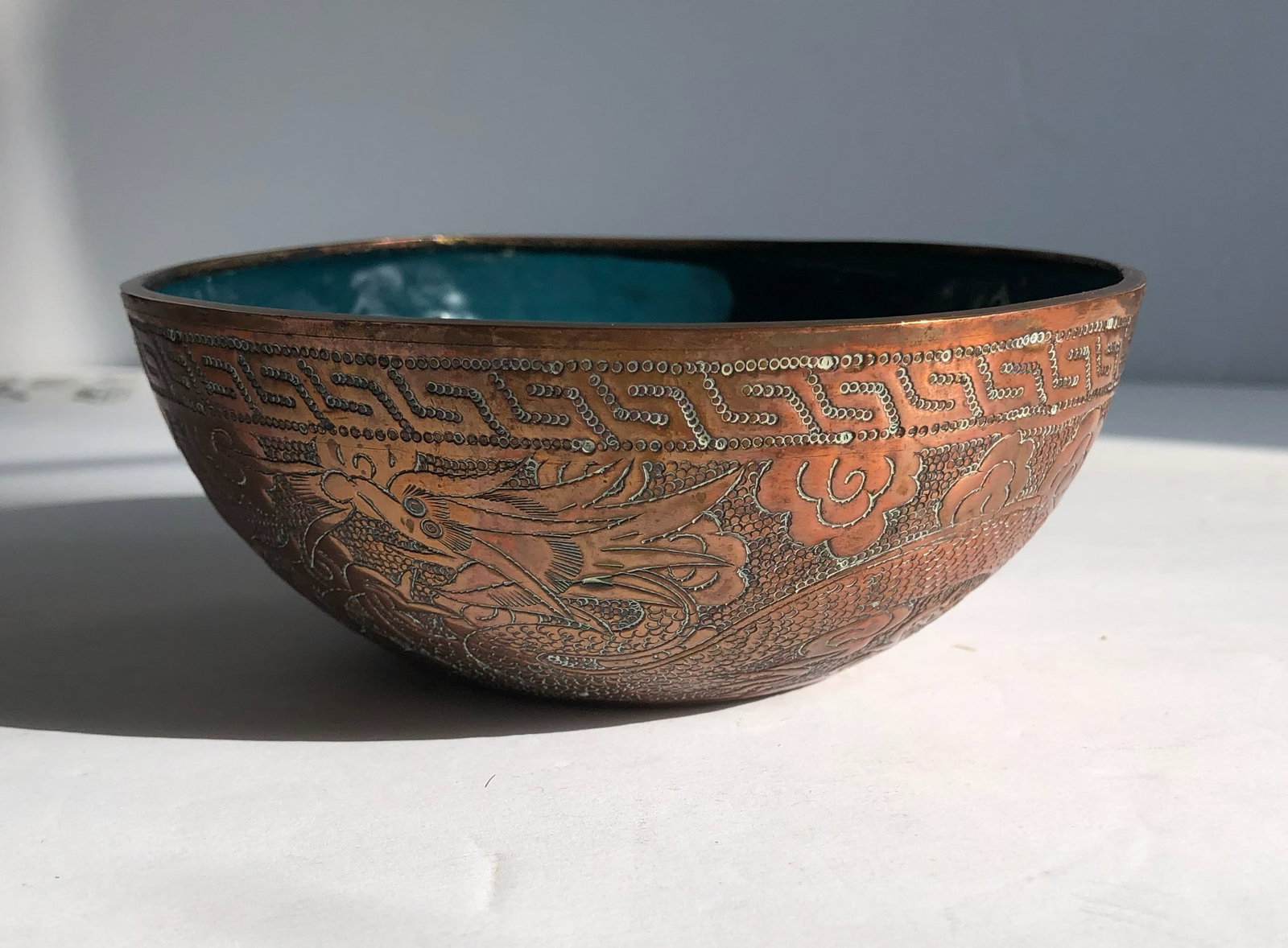 Antique Copper Bowl (1 of 2)