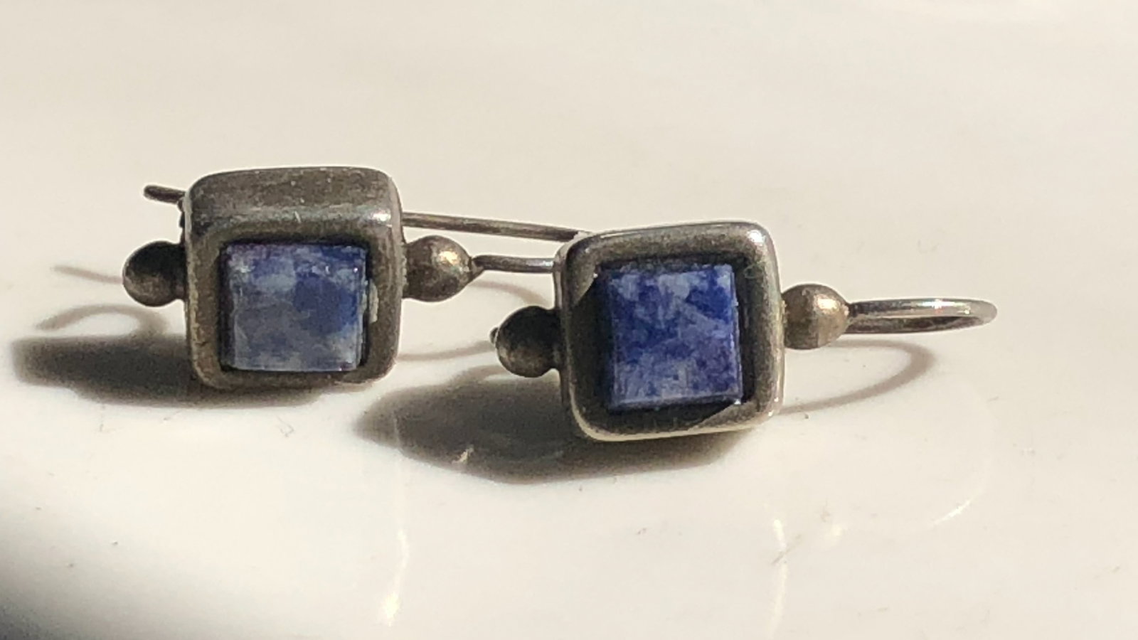 Pair of Silver Earrings: Pair of Silver Earrings