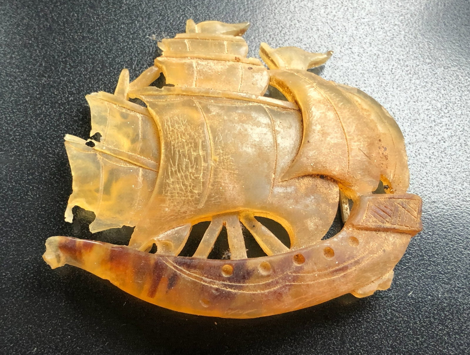 Natural Boat Piece: Natural Boat Piece, Size: 2.5"
