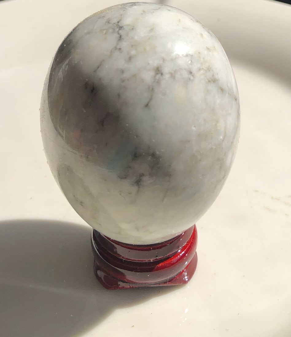 Vintage Stone Egg Display: Vintage Stone Egg Display, Size: 2"