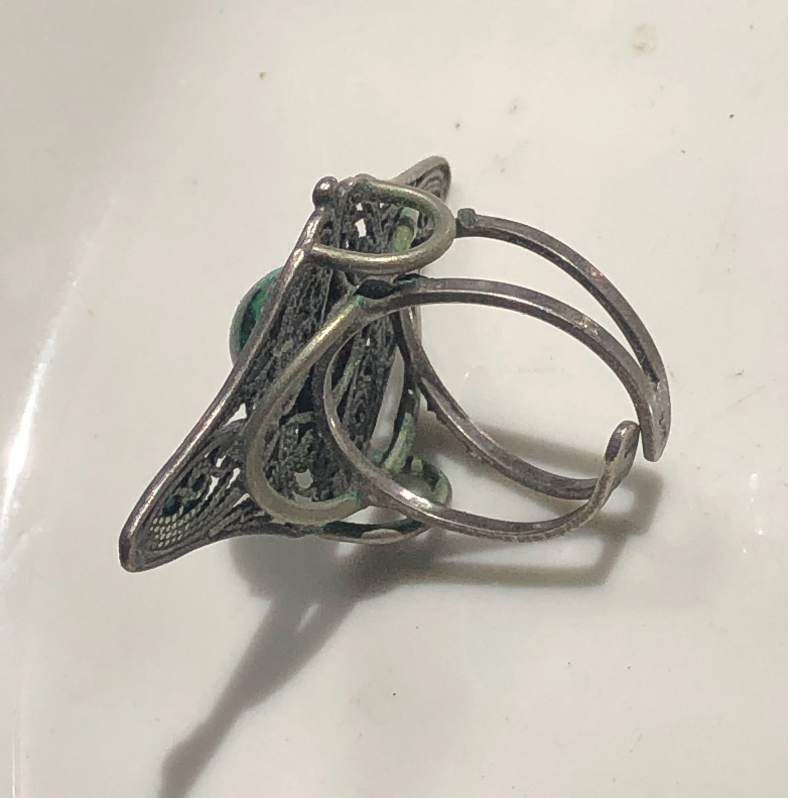 Vintage silver ring - 2