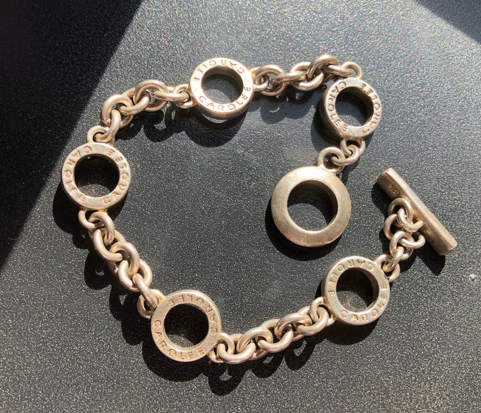 Carolee Silver Open-Link Toggle Bracelet - 2