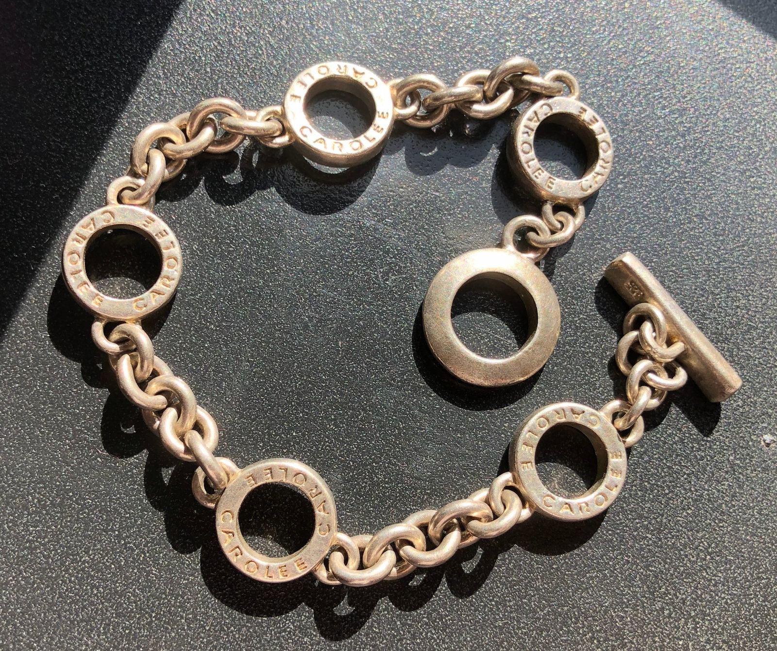 Carolee Silver Open-Link Toggle Bracelet - 3