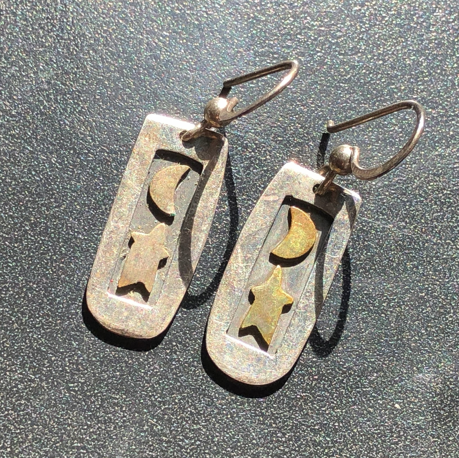 Silver Celestial Drop Earrings
