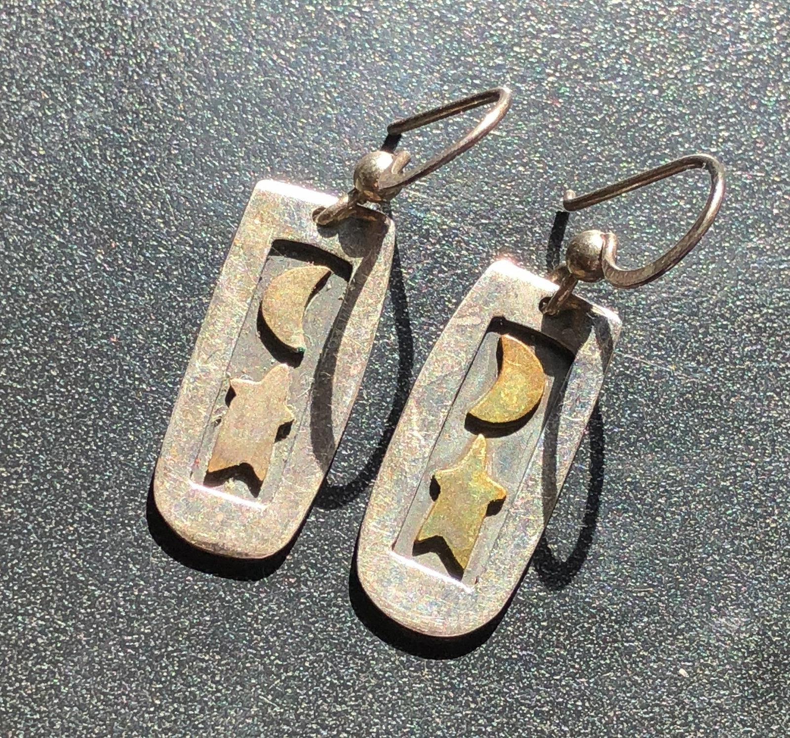 Silver Celestial Drop Earrings - 2