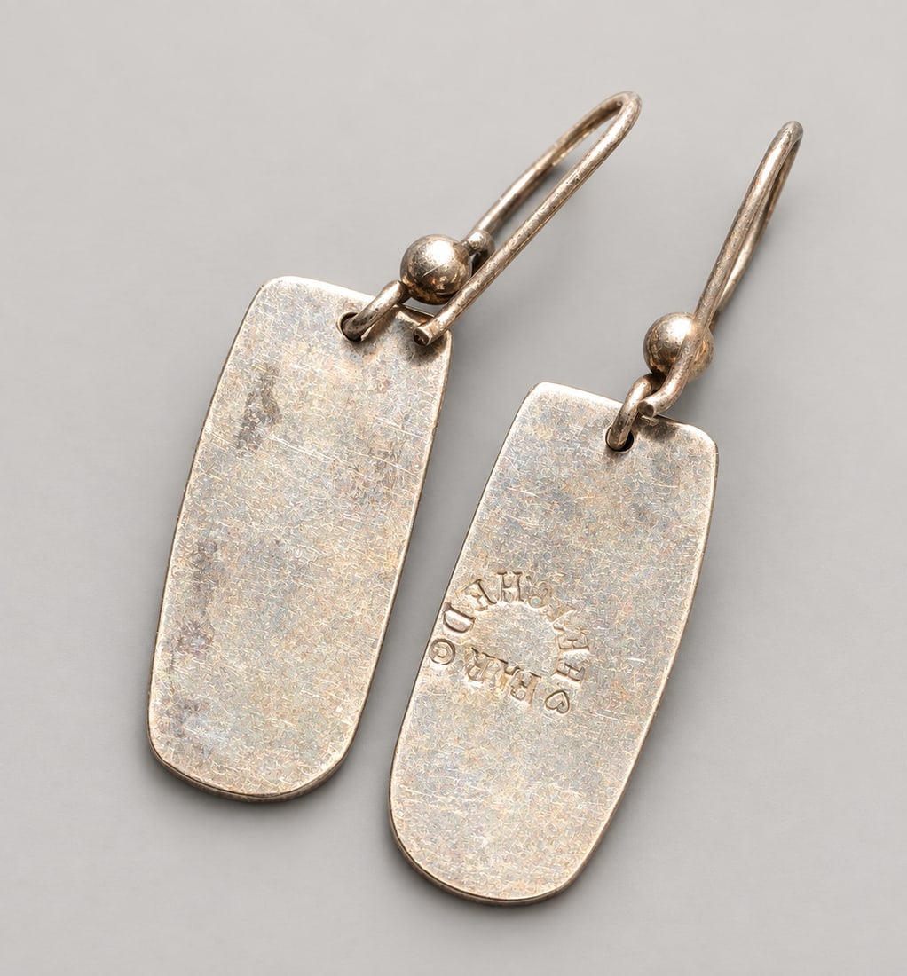 Silver Celestial Drop Earrings - 3
