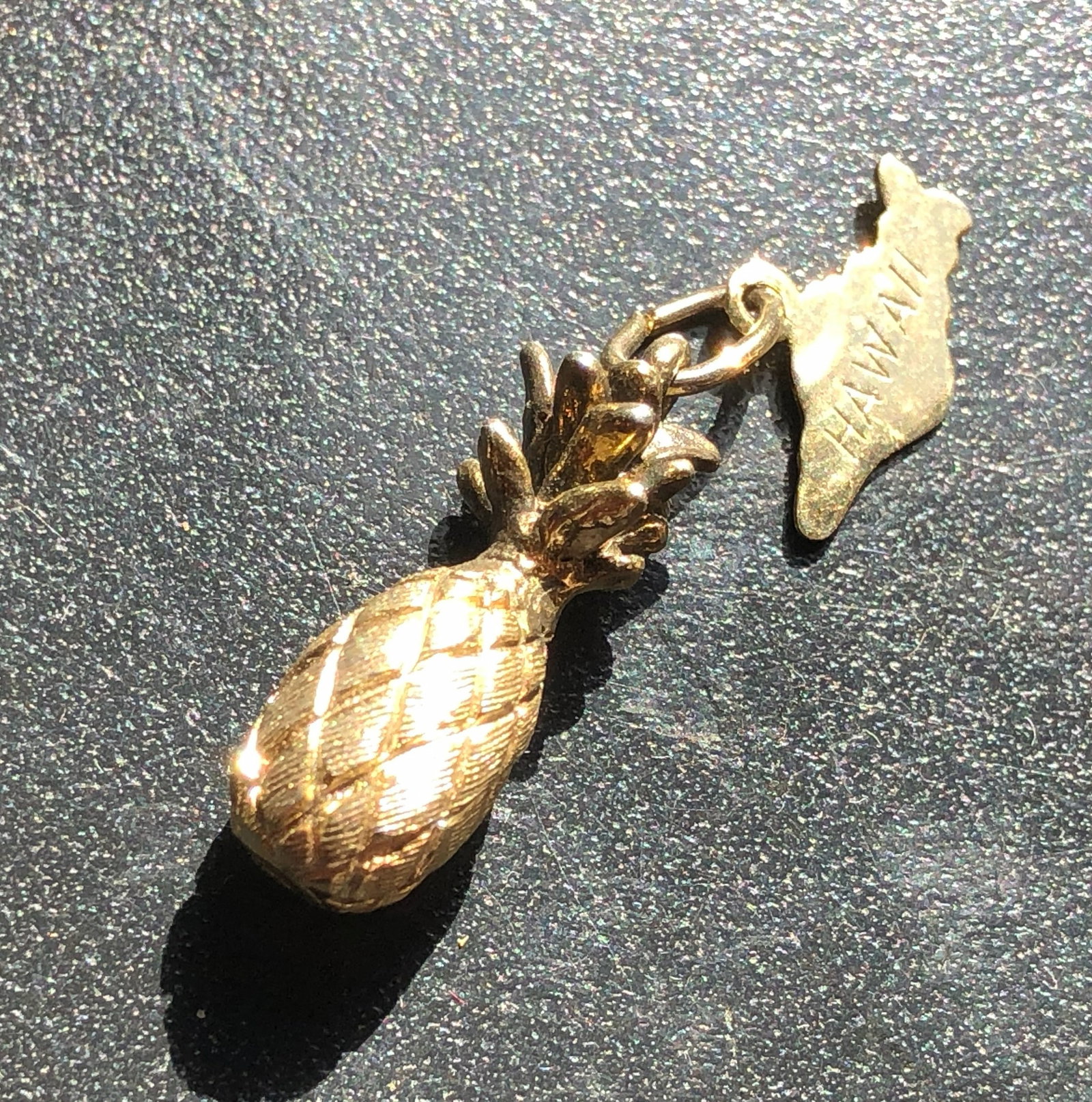 Gold-Tone Pineapple Charm - 2