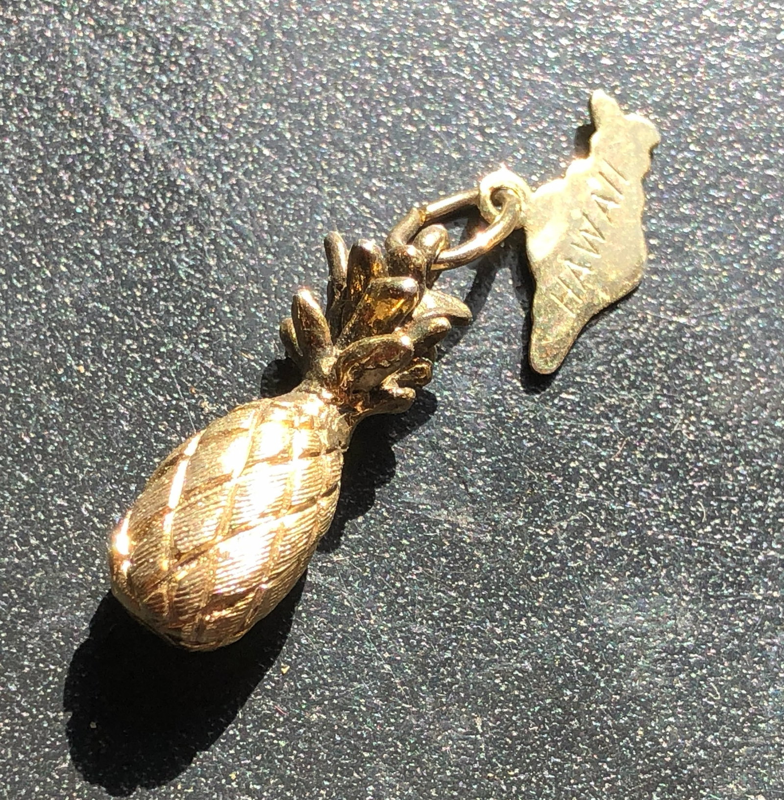 Gold-Tone Pineapple Charm - 3
